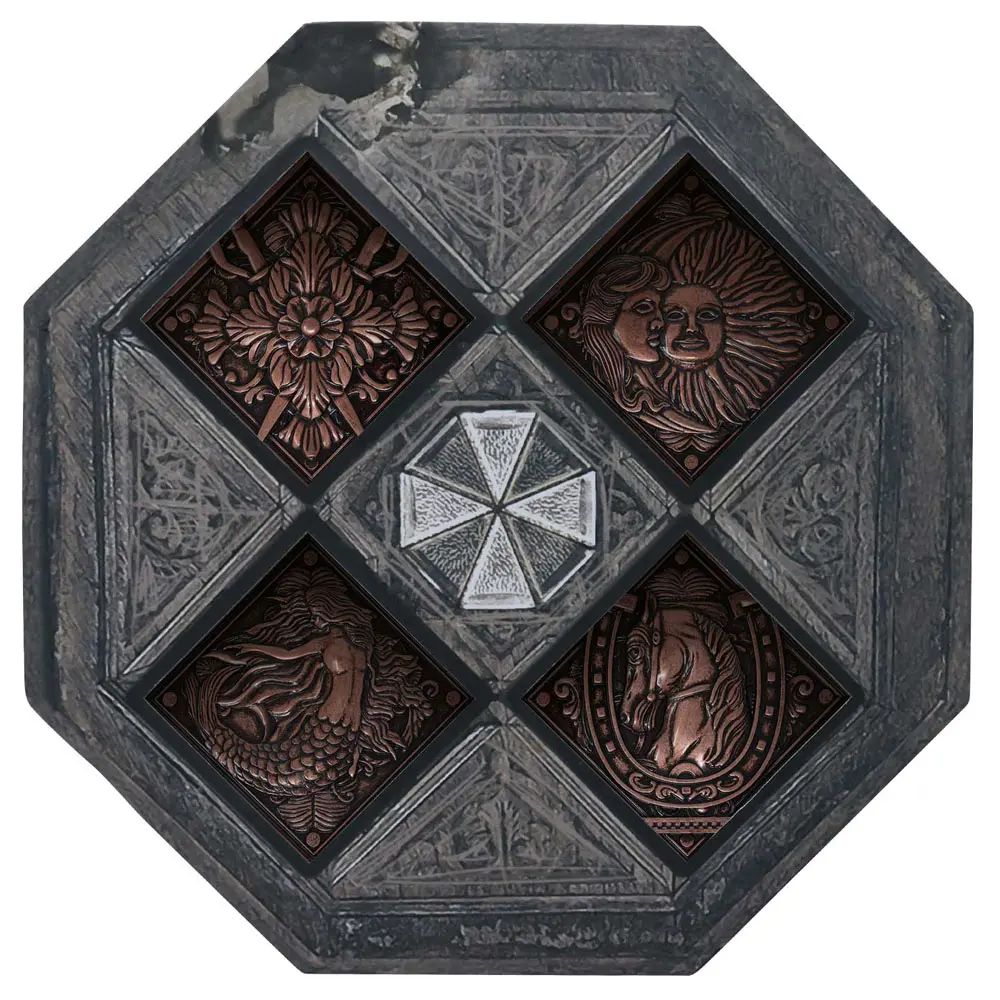 Resident Evil VIII Komplet medaljonov Hišni grb Limited Edition fotografija izdelka