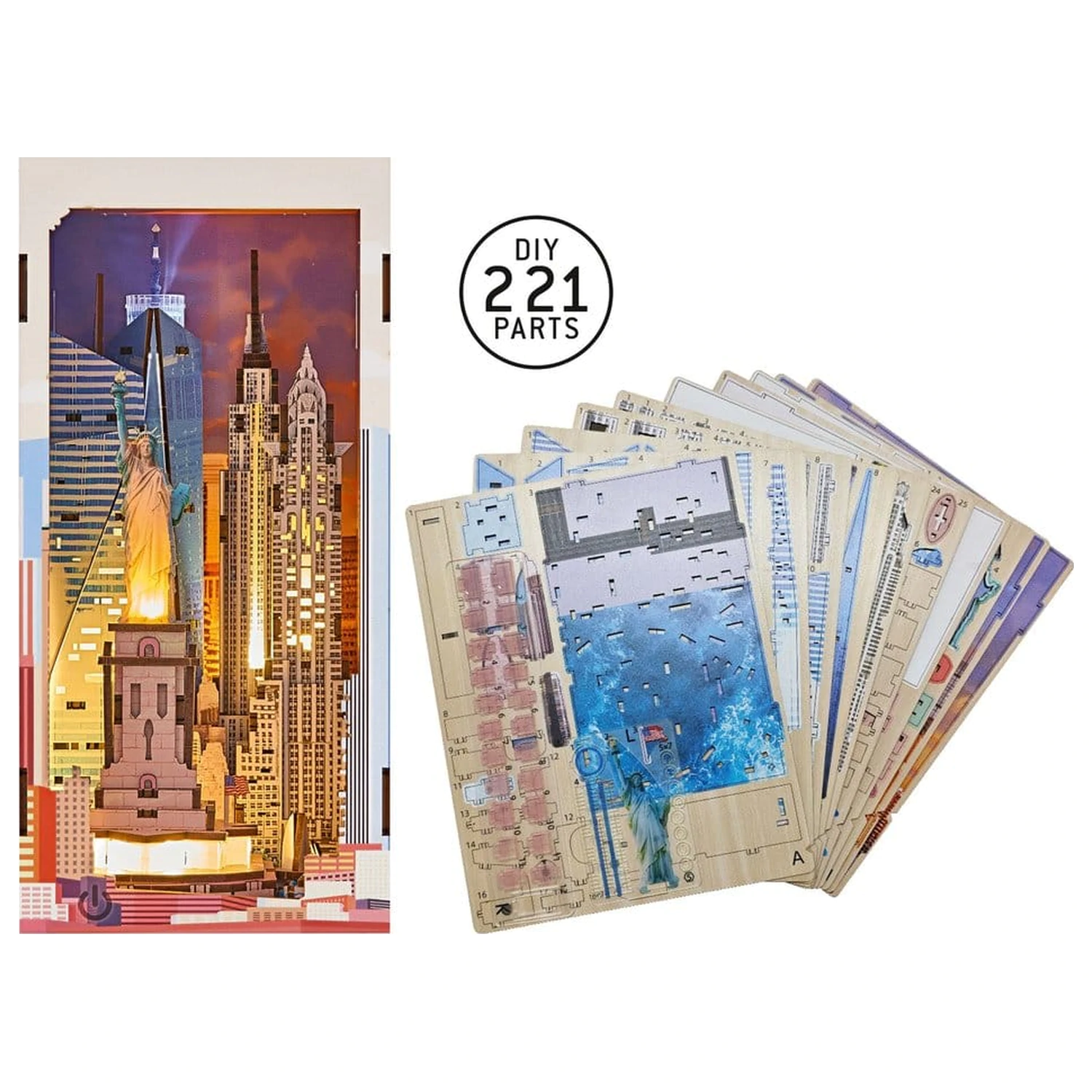 Revell Tiny Adventures Book Nook Mini Diorama New York 18 cm fotografija izdelka