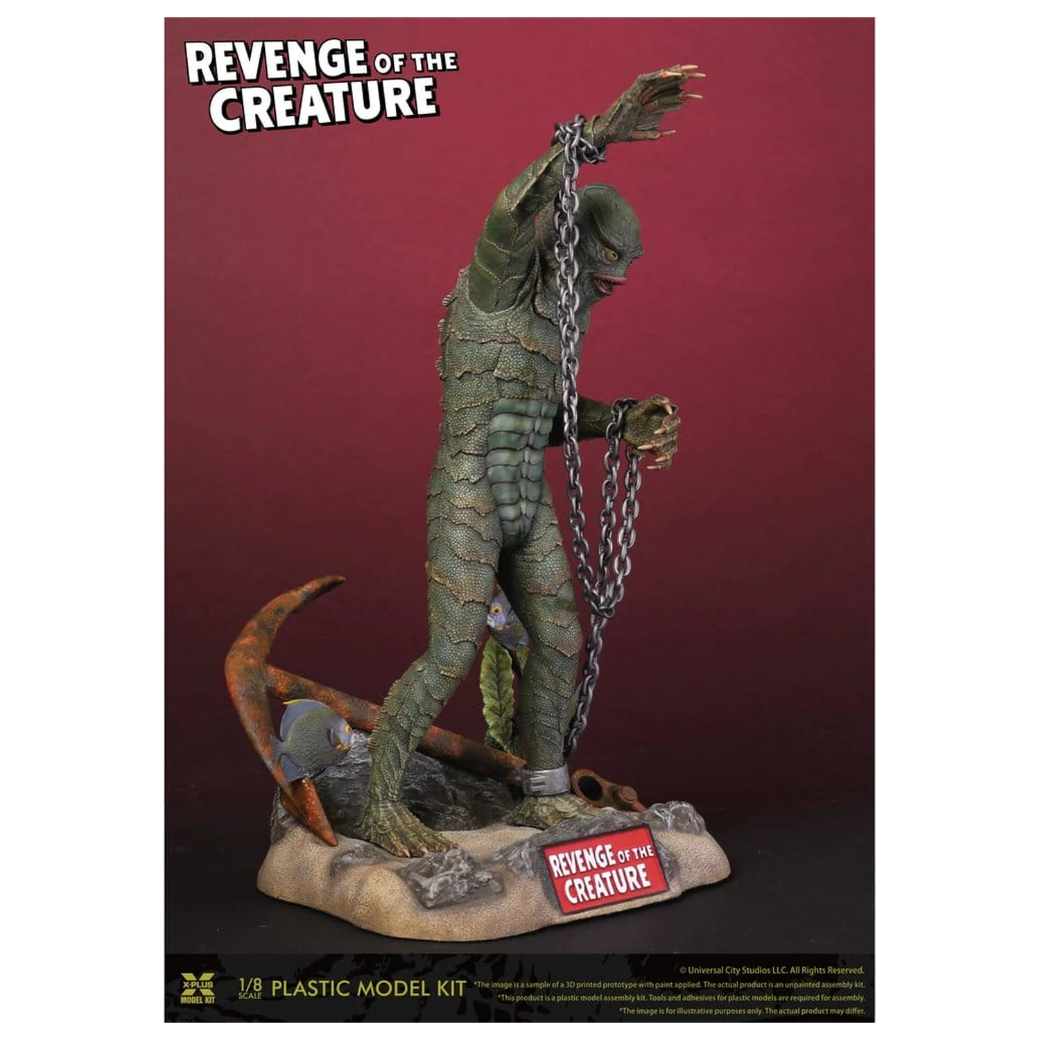 Revenge of the Creature komplet plastičnih modelov 1/8 Revenge of the Creature 28 cm (reprodukcija) fotografija izdelka