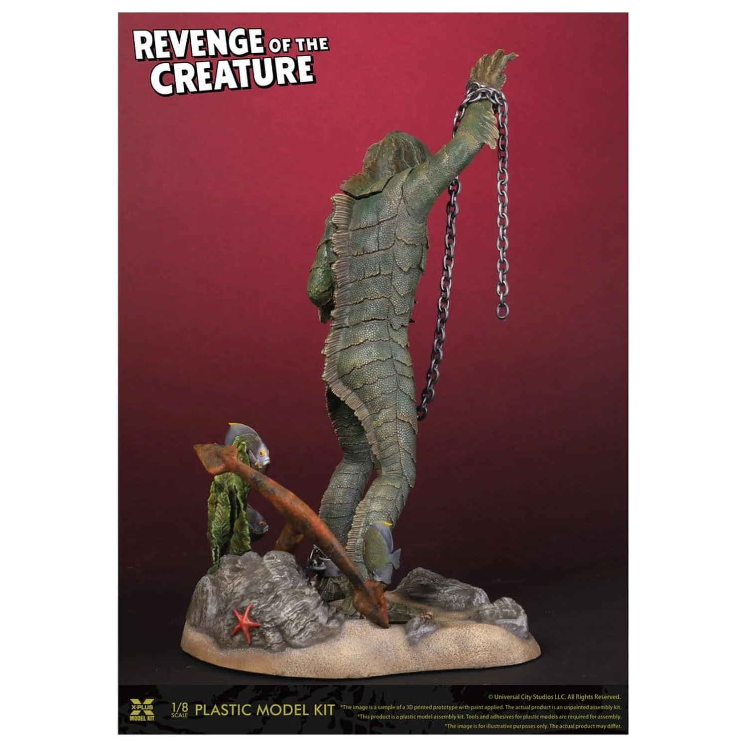 Revenge of the Creature komplet plastičnih modelov 1/8 Revenge of the Creature 28 cm (reprodukcija) fotografija izdelka