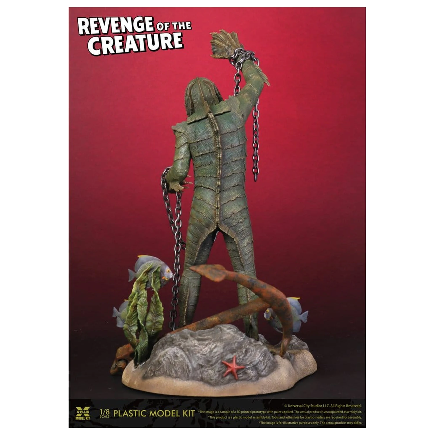 Revenge of the Creature komplet plastičnih modelov 1/8 Revenge of the Creature 28 cm (reprodukcija) fotografija izdelka
