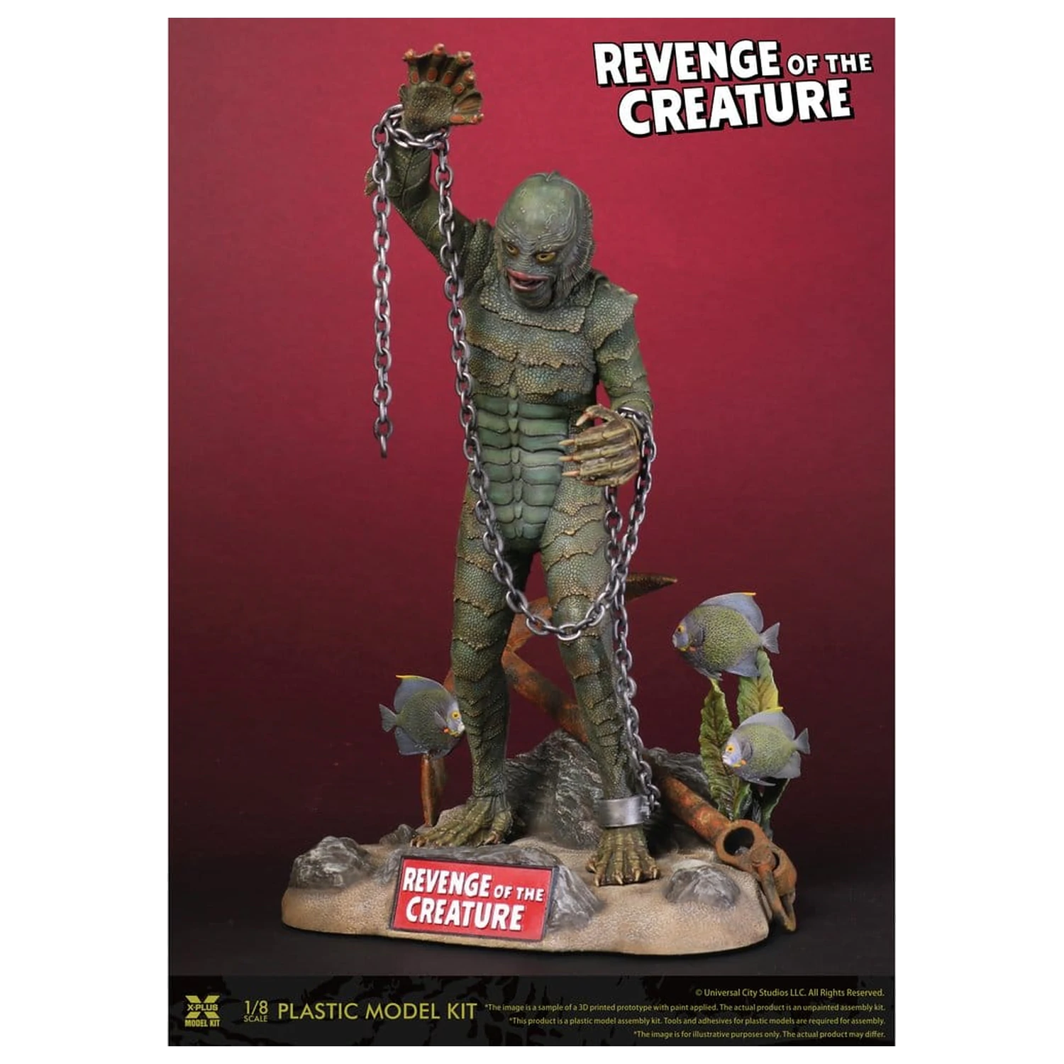 Revenge of the Creature komplet plastičnih modelov 1/8 Revenge of the Creature 28 cm (reprodukcija) fotografija izdelka