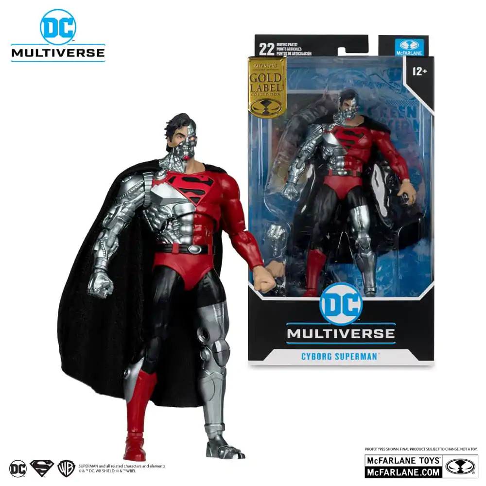 Revenge of the Green Lanterns DC Multiverse Akcijska figura Cyborg Superman (Gold Label) 18 cm fotografija izdelka