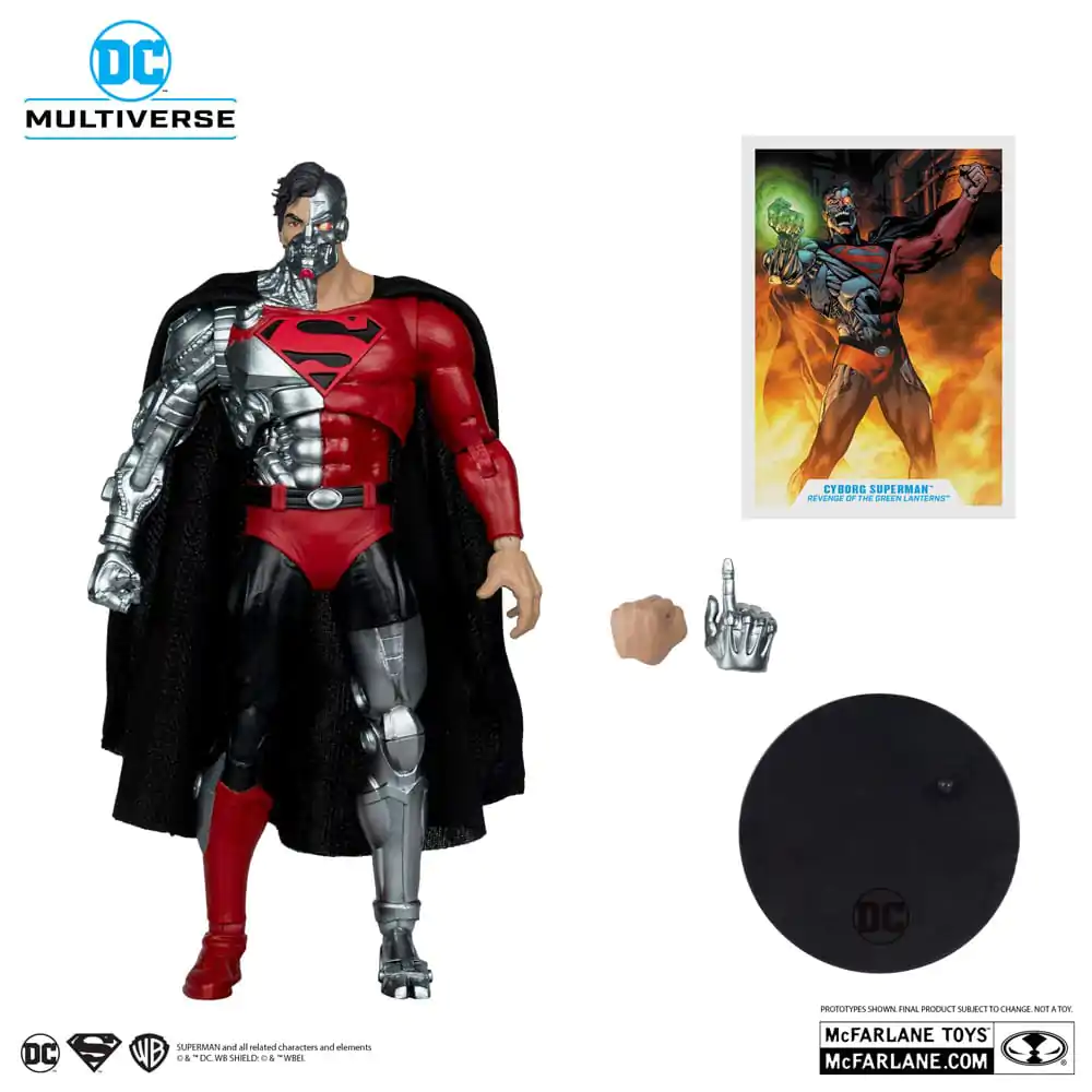 Revenge of the Green Lanterns DC Multiverse Akcijska figura Cyborg Superman (Gold Label) 18 cm fotografija izdelka