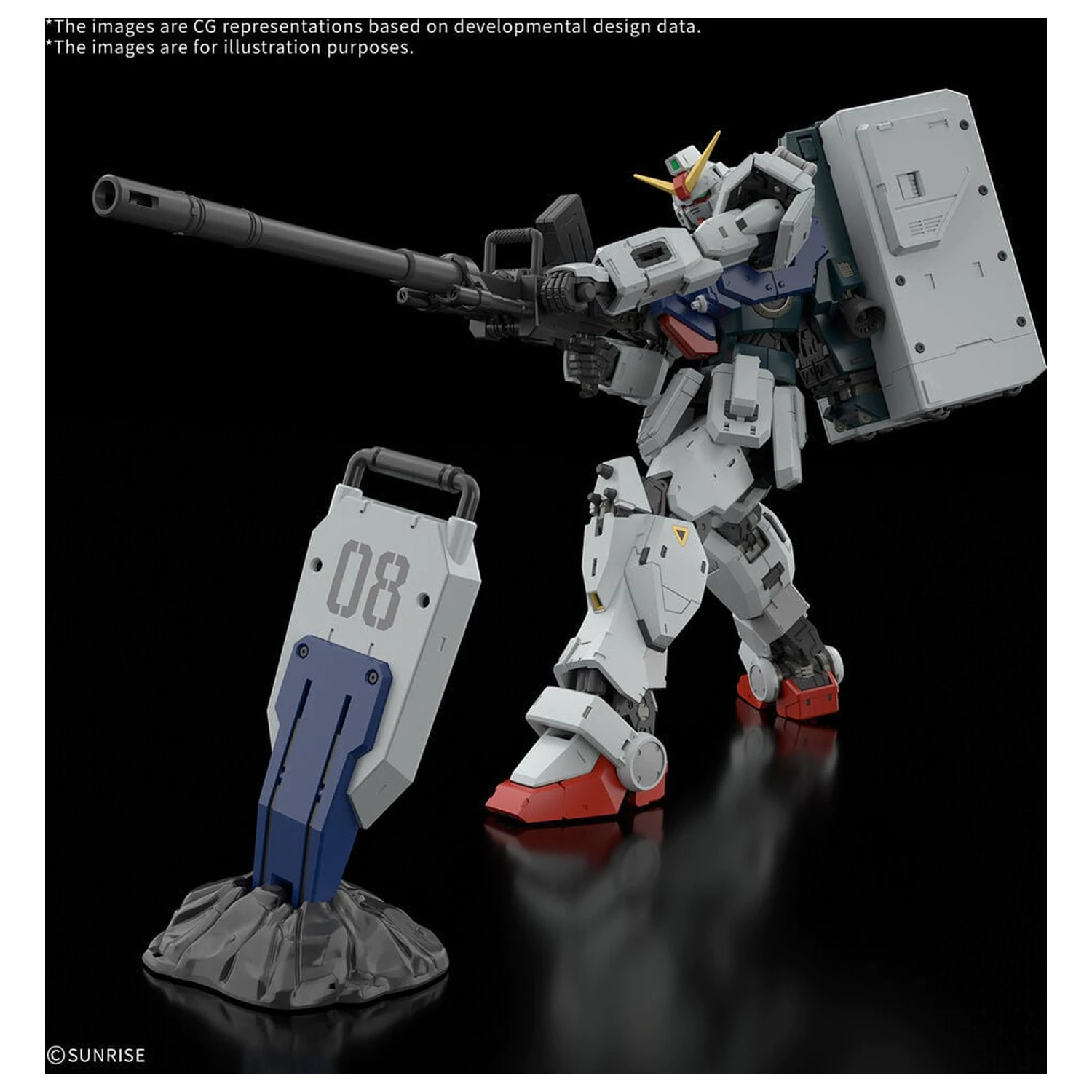 RG 1/144 Gundam Ground Type Mobilna obleka Gundam The 08th MS Team Komplet modela fotografija izdelka
