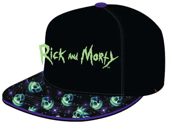 Rick & Morty Kriv Kapa s Šiltom Neon Logo fotografija izdelka