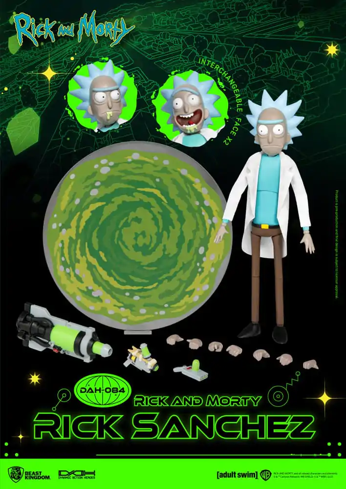 Rick and Morty Dinamični 8ction Heroes Akcijska Figura 1/9 Rick Sanchez 23 cm fotografija izdelka