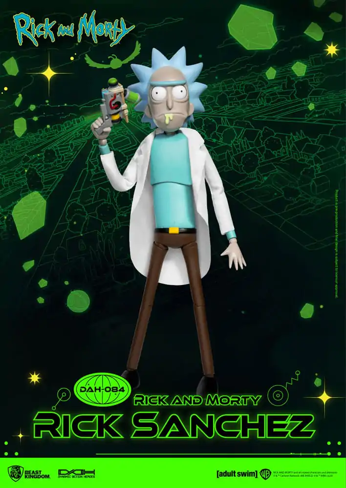 Rick and Morty Dinamični 8ction Heroes Akcijska Figura 1/9 Rick Sanchez 23 cm fotografija izdelka