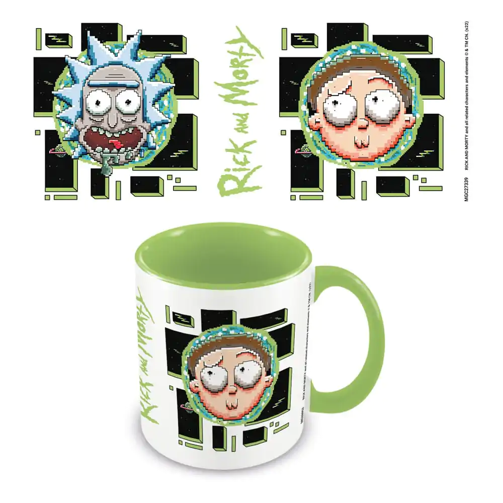 Rick and Morty Skodelica Pixel Breakout fotografija izdelka