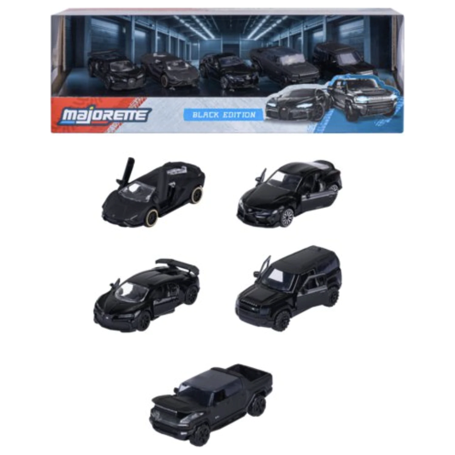 RIDE COOL Black Edition komplet 5 miniaturnih avtomobilov 1:64 fotografija izdelka