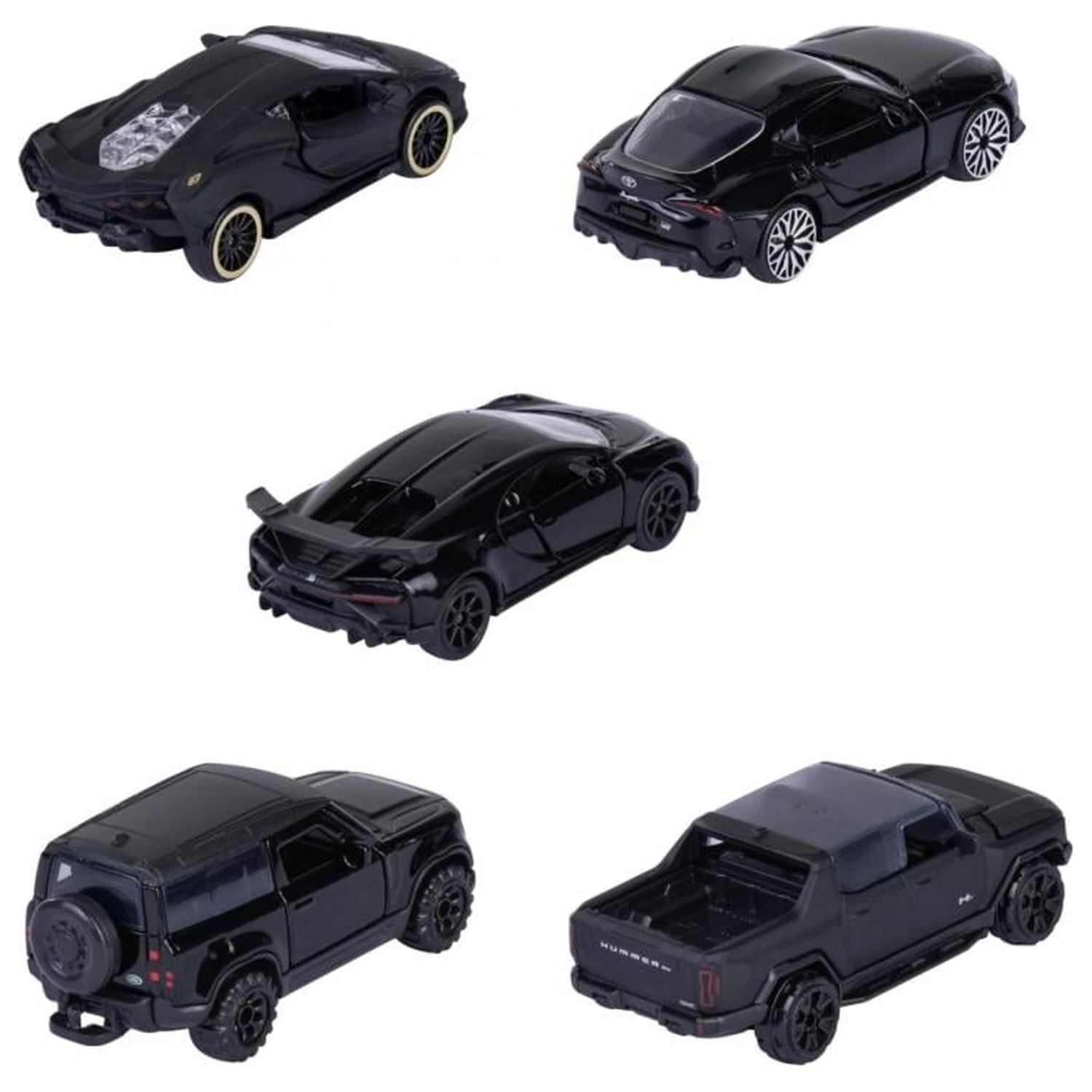 RIDE COOL Black Edition komplet 5 miniaturnih avtomobilov 1:64 fotografija izdelka