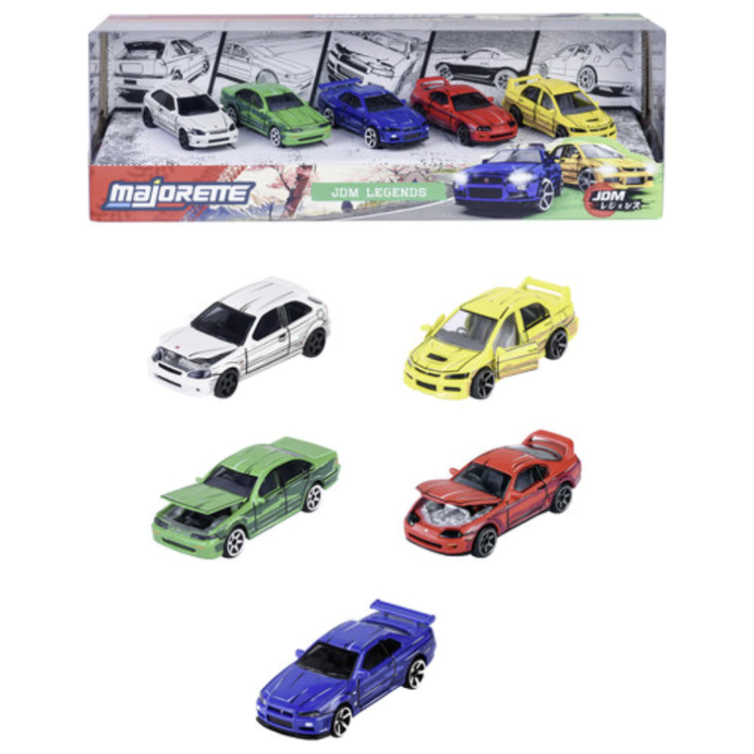 RIDE Wild JDM Legends komplet 5 miniaturnih avtomobilčkov 1:64 fotografija izdelka