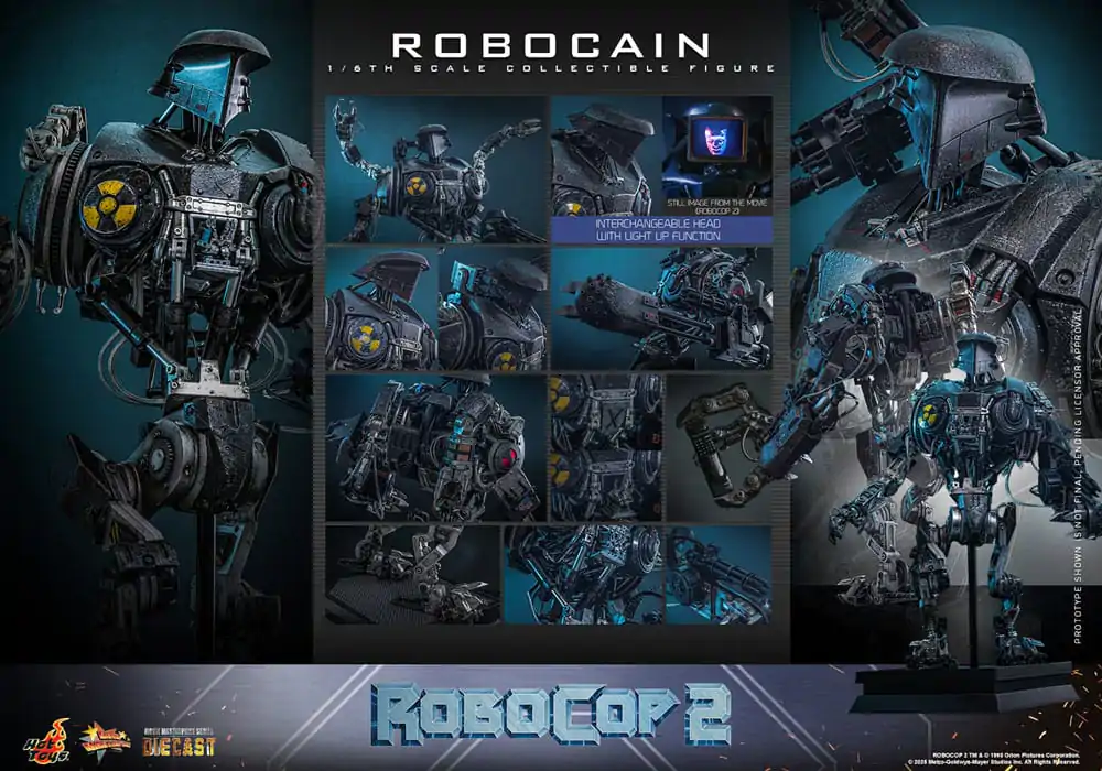 RoboCop 2 Movie Masterpiece Diecast akcijska figura 1/6 RoboCain 40 cm fotografija izdelka
