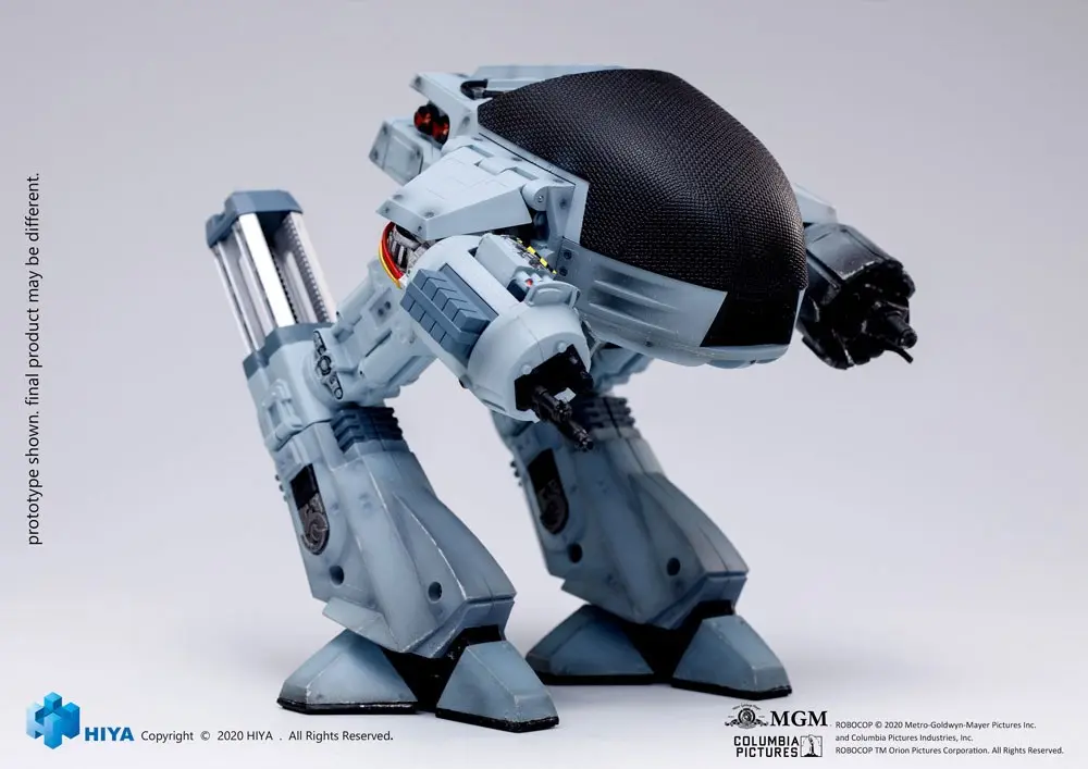 Robocop Exquisite Mini akcijska figura z zvočno funkcijo 1/18 Battle Damaged ED209 15 cm fotografija izdelka