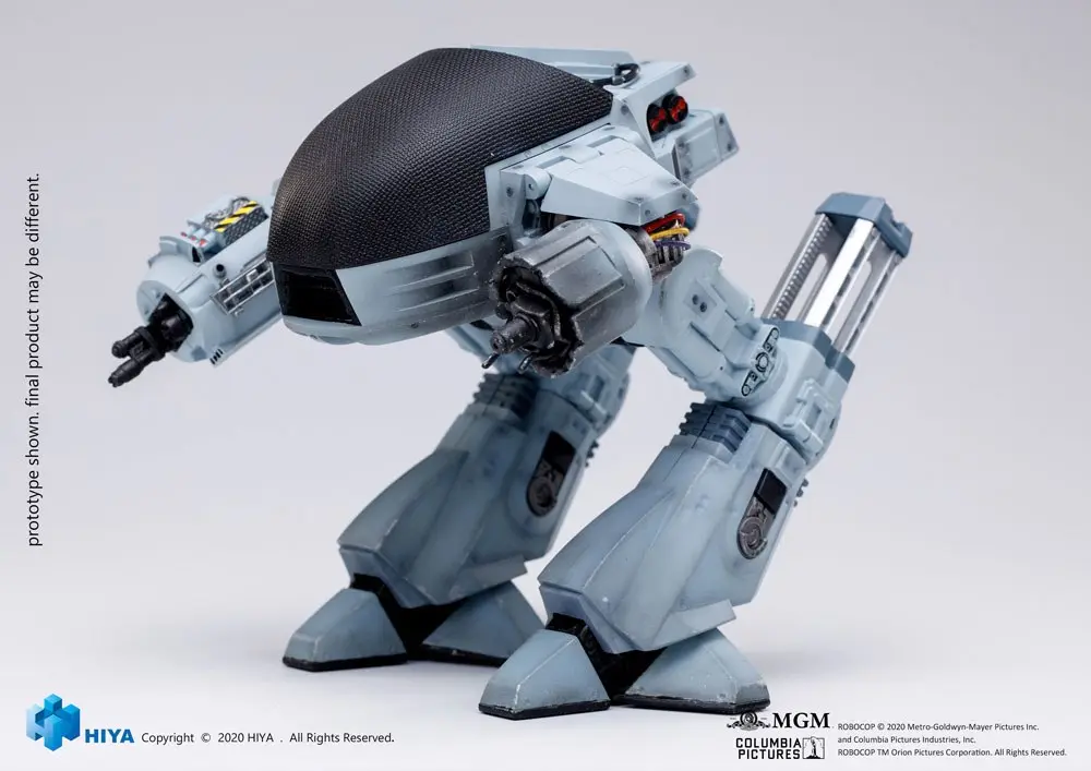 Robocop Exquisite Mini akcijska figura z zvočno funkcijo 1/18 Battle Damaged ED209 15 cm fotografija izdelka