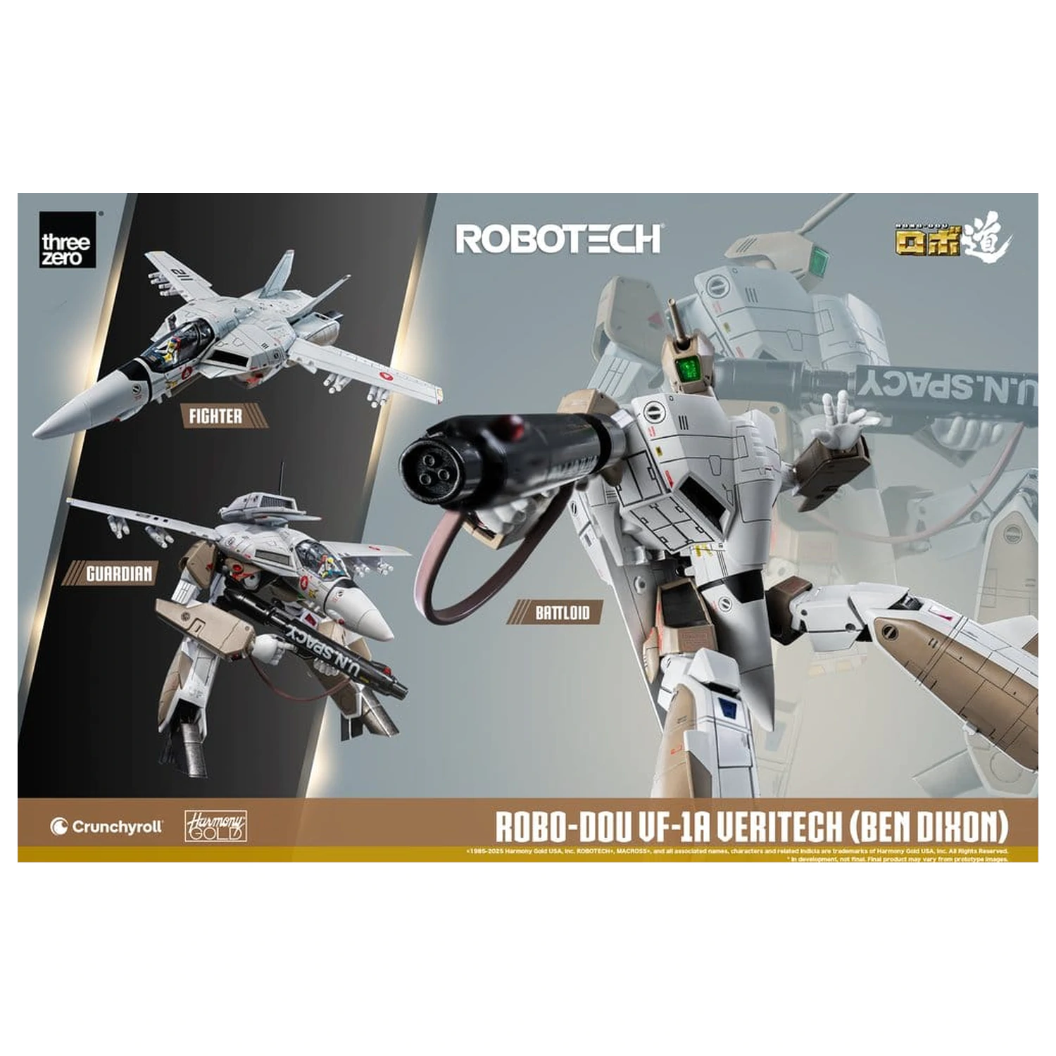 Robotech Action figura ROBO-DOU VF-1A Veritech (Ben Dixon) 20 cm fotografija izdelka