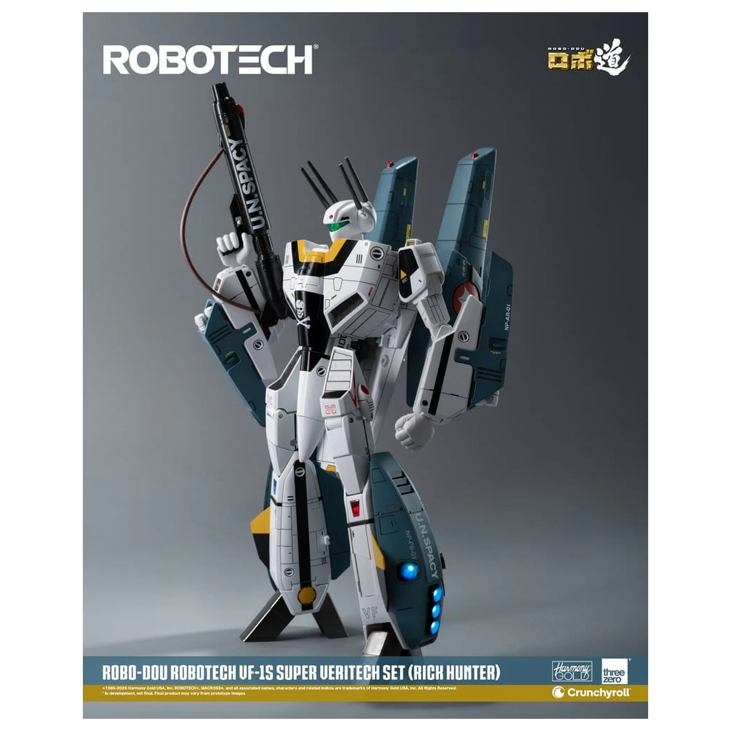 Robotech Robo-Dou akcijska figura VF-1S Super Veritech Set (Rick Hunter) 20 cm fotografija izdelka
