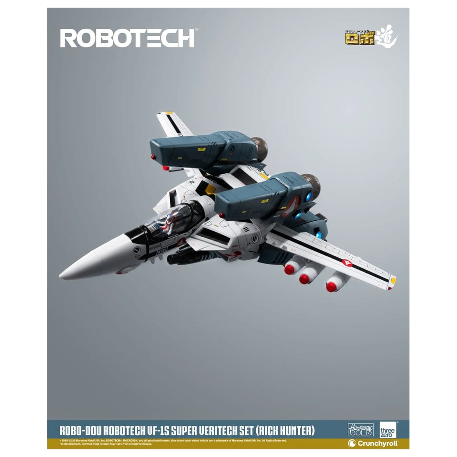 Robotech Robo-Dou akcijska figura VF-1S Super Veritech Set (Rick Hunter) 20 cm fotografija izdelka