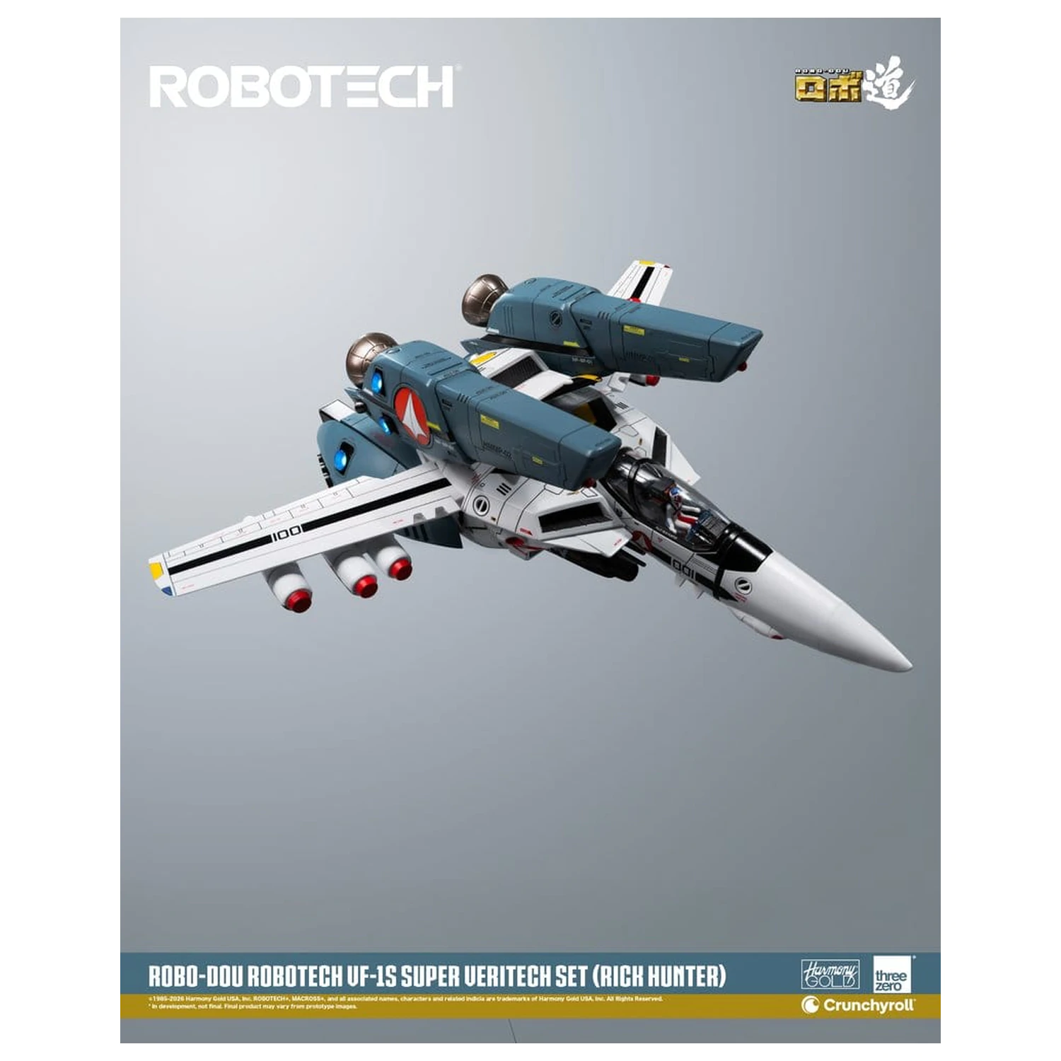Robotech Robo-Dou akcijska figura VF-1S Super Veritech Set (Rick Hunter) 20 cm fotografija izdelka