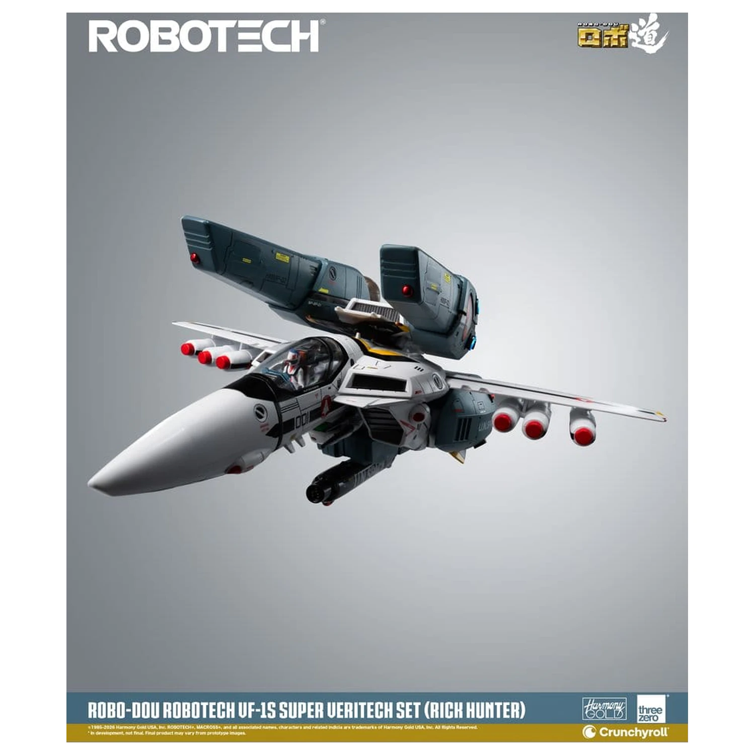Robotech Robo-Dou akcijska figura VF-1S Super Veritech Set (Rick Hunter) 20 cm fotografija izdelka