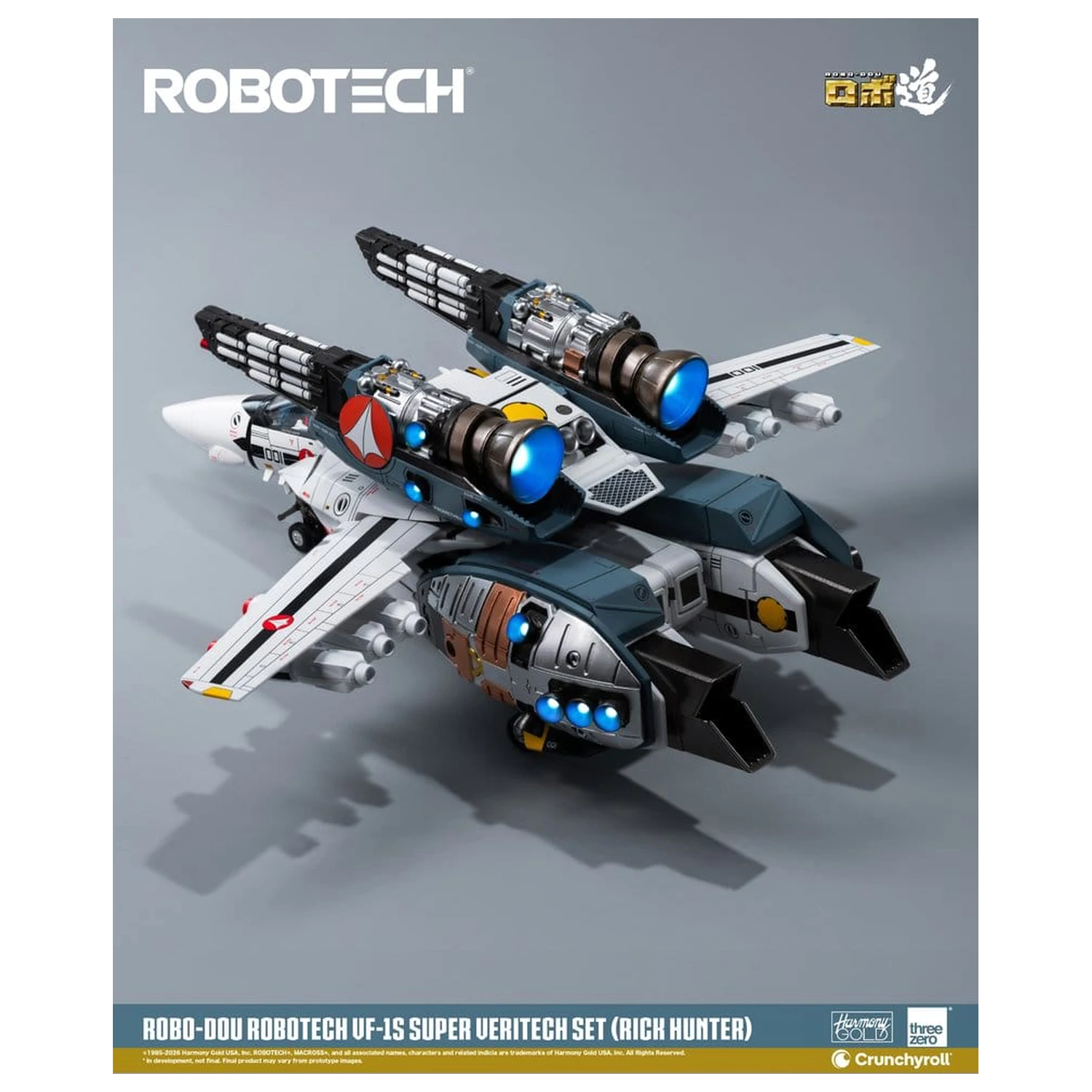 Robotech Robo-Dou akcijska figura VF-1S Super Veritech Set (Rick Hunter) 20 cm fotografija izdelka