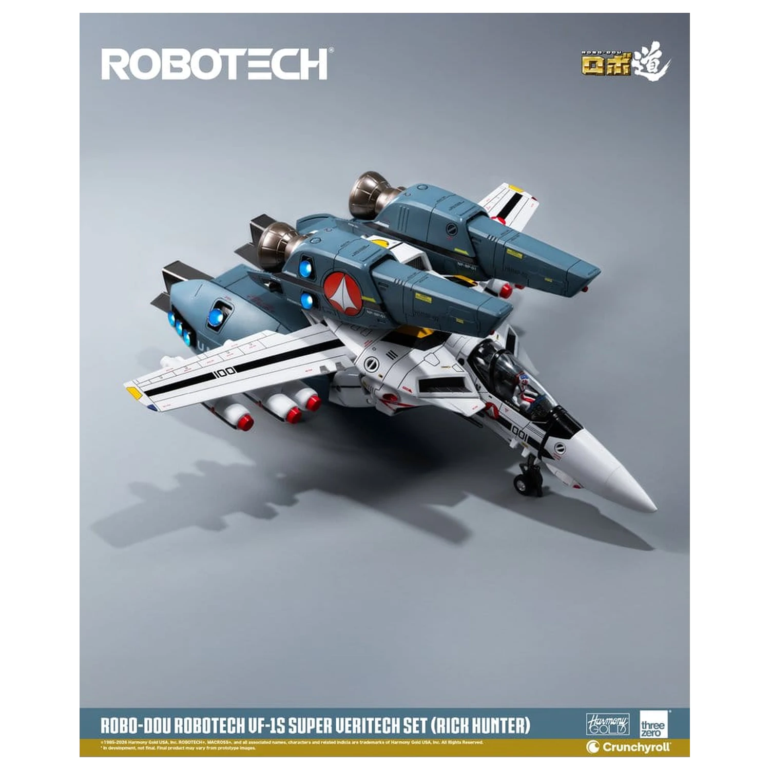 Robotech Robo-Dou akcijska figura VF-1S Super Veritech Set (Rick Hunter) 20 cm fotografija izdelka