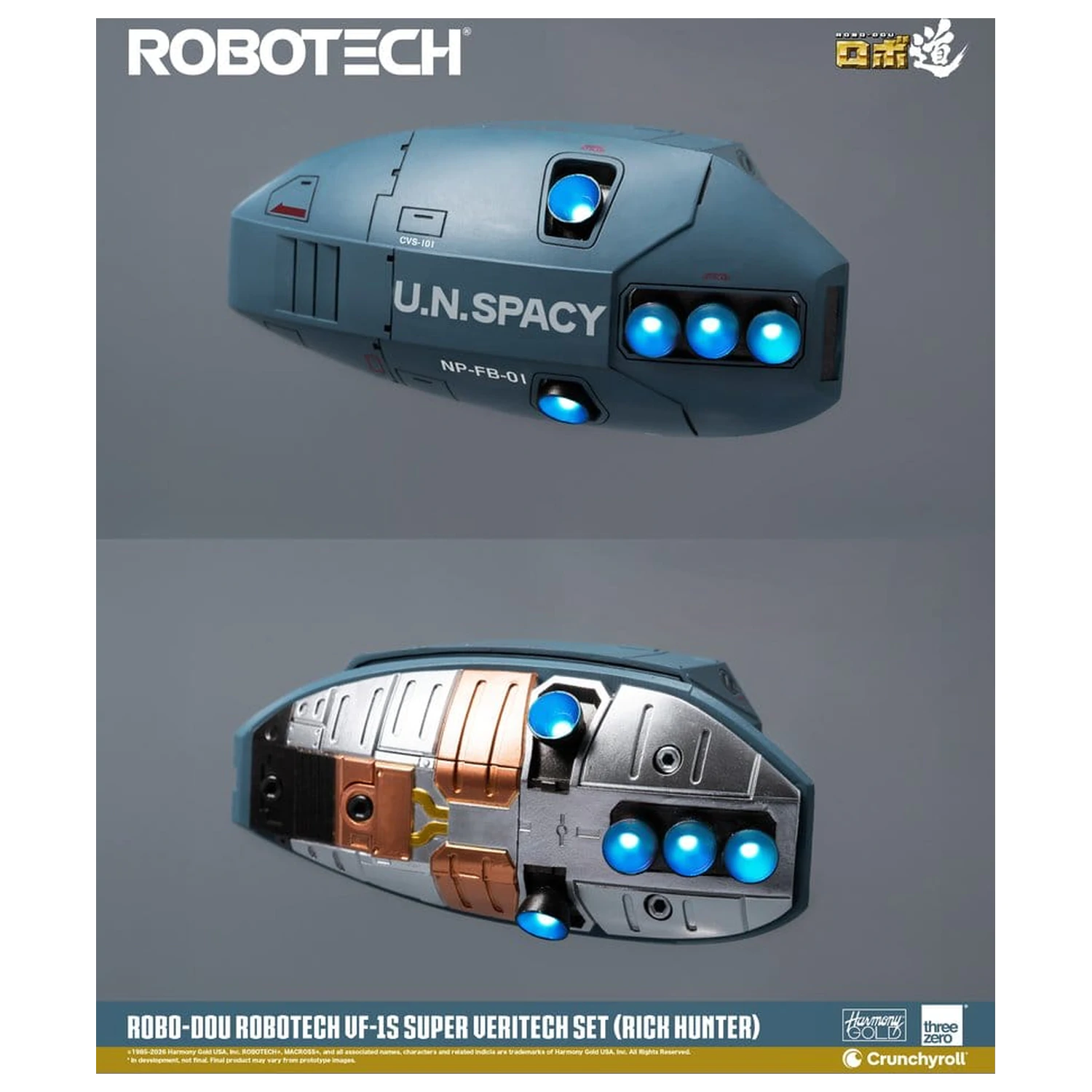 Robotech Robo-Dou akcijska figura VF-1S Super Veritech Set (Rick Hunter) 20 cm fotografija izdelka