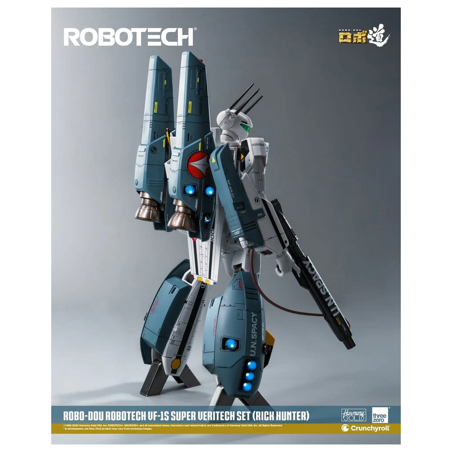 Robotech Robo-Dou akcijska figura VF-1S Super Veritech Set (Rick Hunter) 20 cm fotografija izdelka