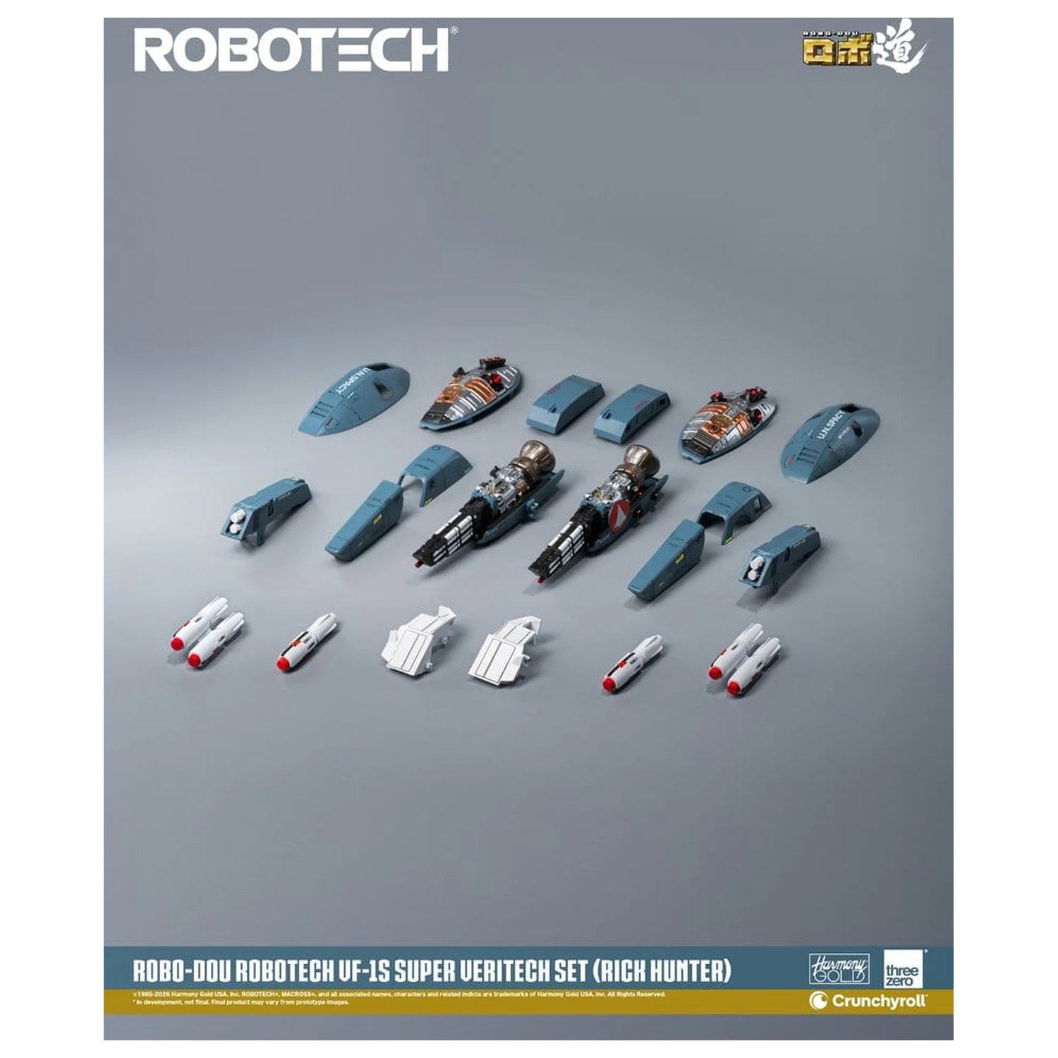 Robotech Robo-Dou akcijska figura VF-1S Super Veritech Set (Rick Hunter) 20 cm fotografija izdelka