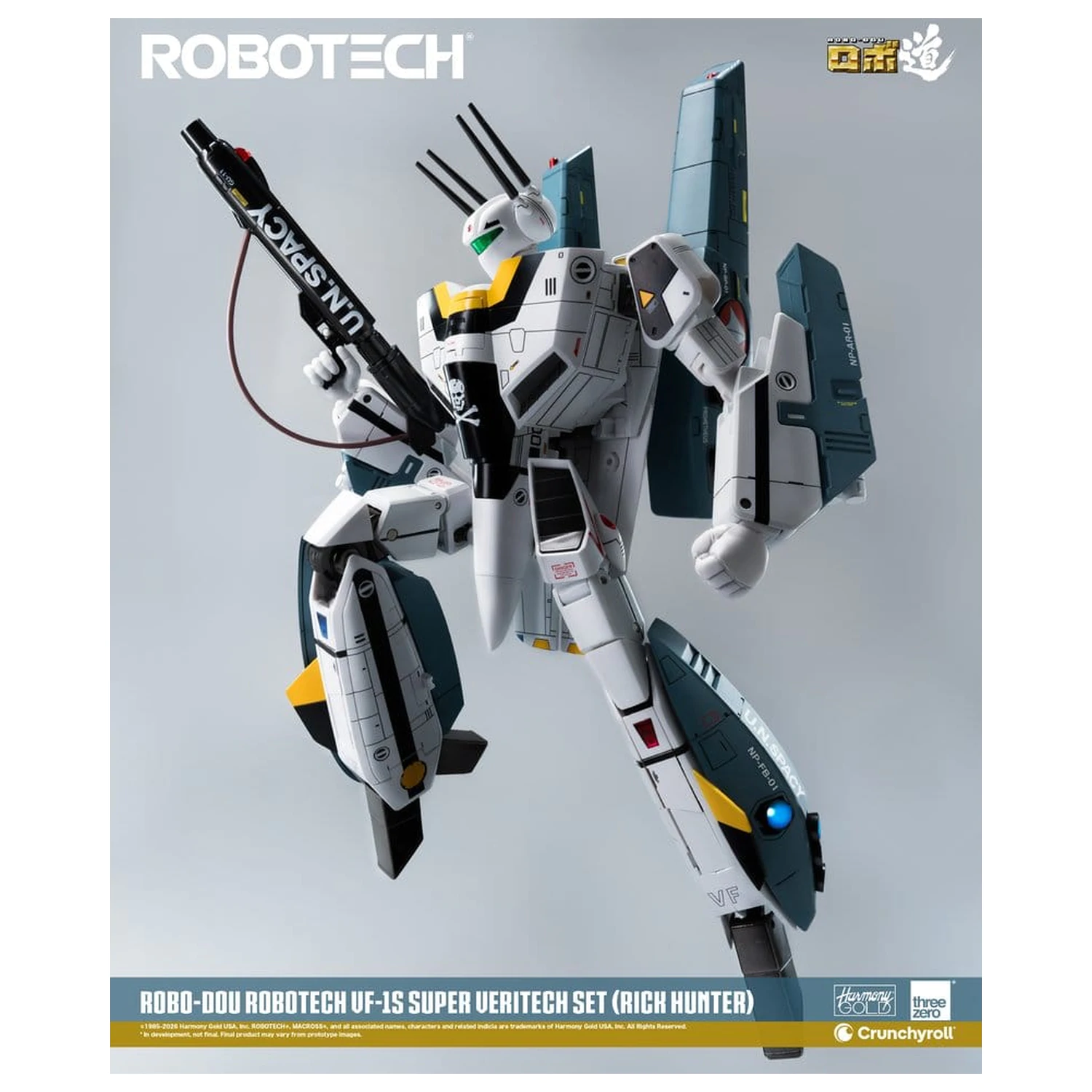 Robotech Robo-Dou akcijska figura VF-1S Super Veritech Set (Rick Hunter) 20 cm fotografija izdelka
