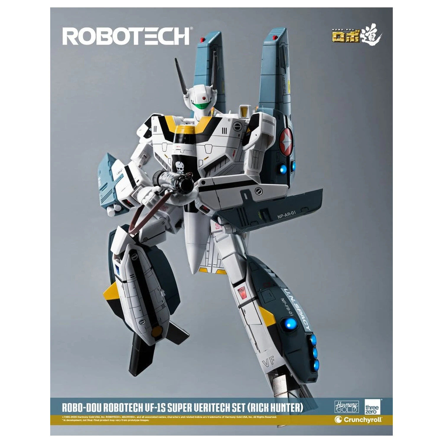 Robotech Robo-Dou akcijska figura VF-1S Super Veritech Set (Rick Hunter) 20 cm fotografija izdelka