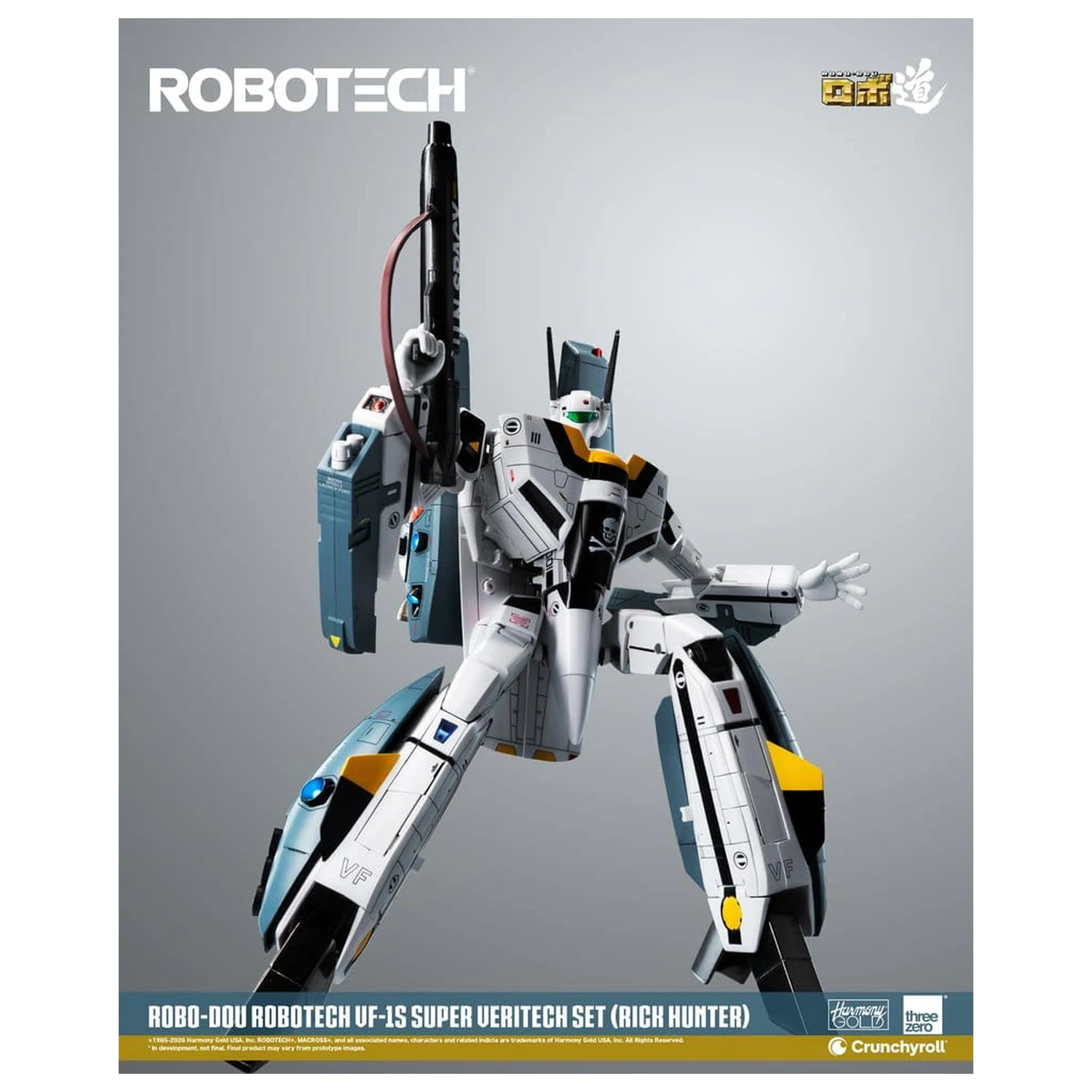 Robotech Robo-Dou akcijska figura VF-1S Super Veritech Set (Rick Hunter) 20 cm fotografija izdelka