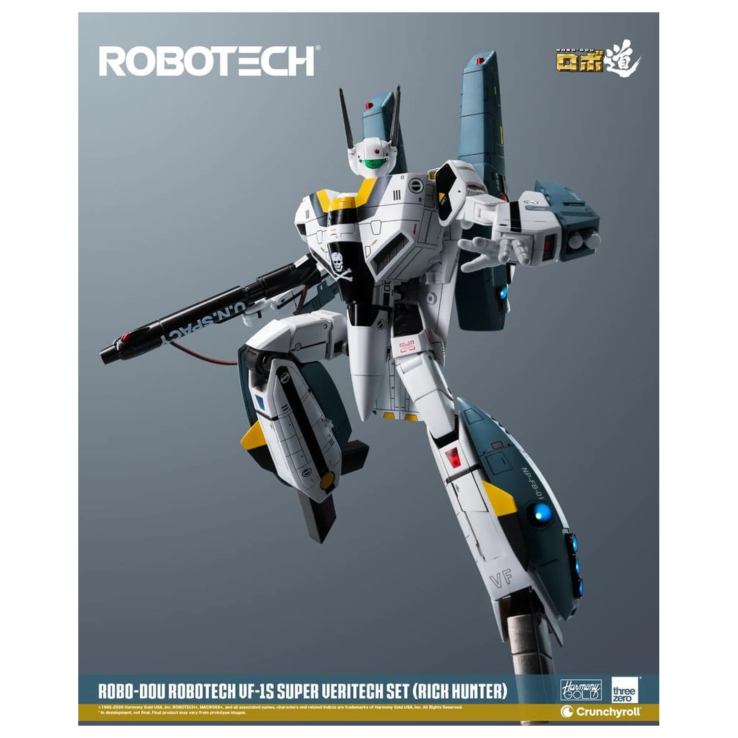 Robotech Robo-Dou akcijska figura VF-1S Super Veritech Set (Rick Hunter) 20 cm fotografija izdelka