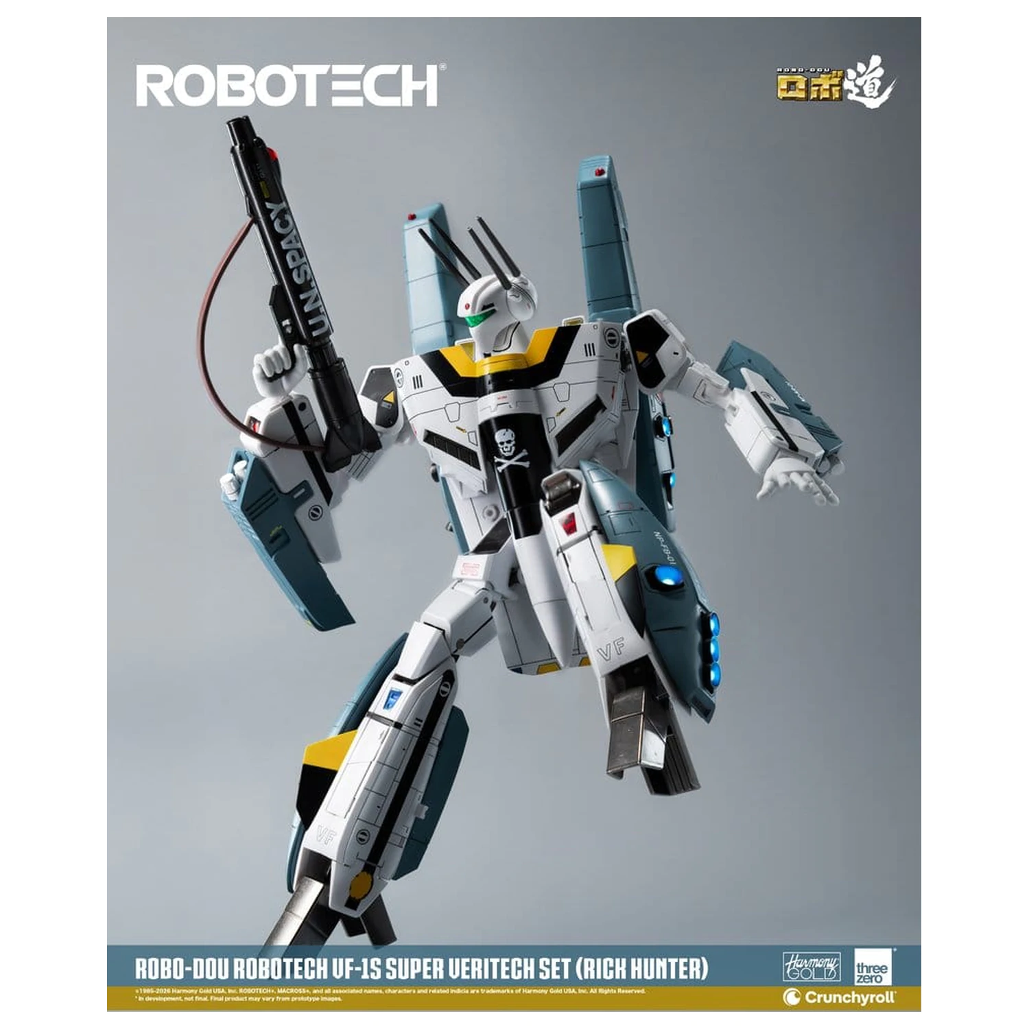 Robotech Robo-Dou akcijska figura VF-1S Super Veritech Set (Rick Hunter) 20 cm fotografija izdelka