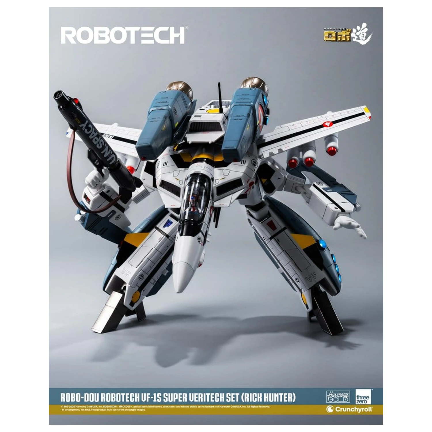 Robotech Robo-Dou akcijska figura VF-1S Super Veritech Set (Rick Hunter) 20 cm fotografija izdelka
