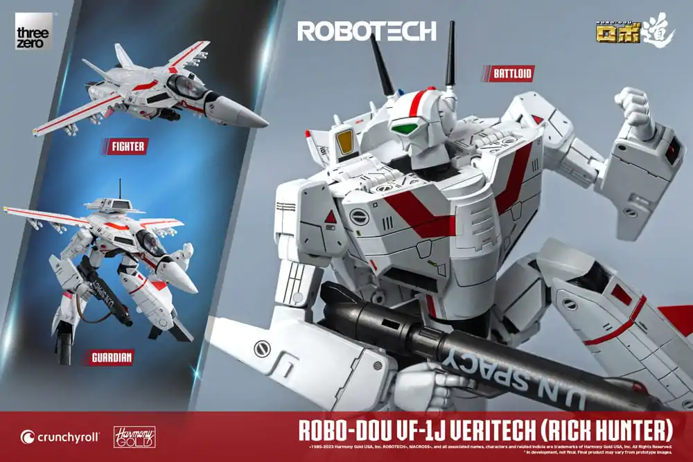 Akcijska figura Robotech ROBO-DOU VF-1J Veritech (Rick Hunter) 20 cm fotografija izdelka
