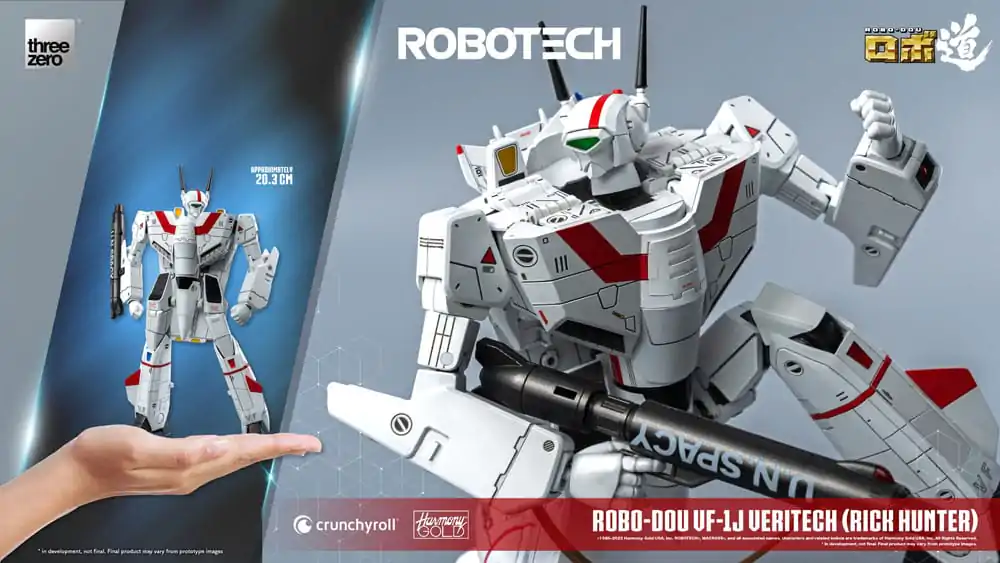 Akcijska figura Robotech ROBO-DOU VF-1J Veritech (Rick Hunter) 20 cm fotografija izdelka