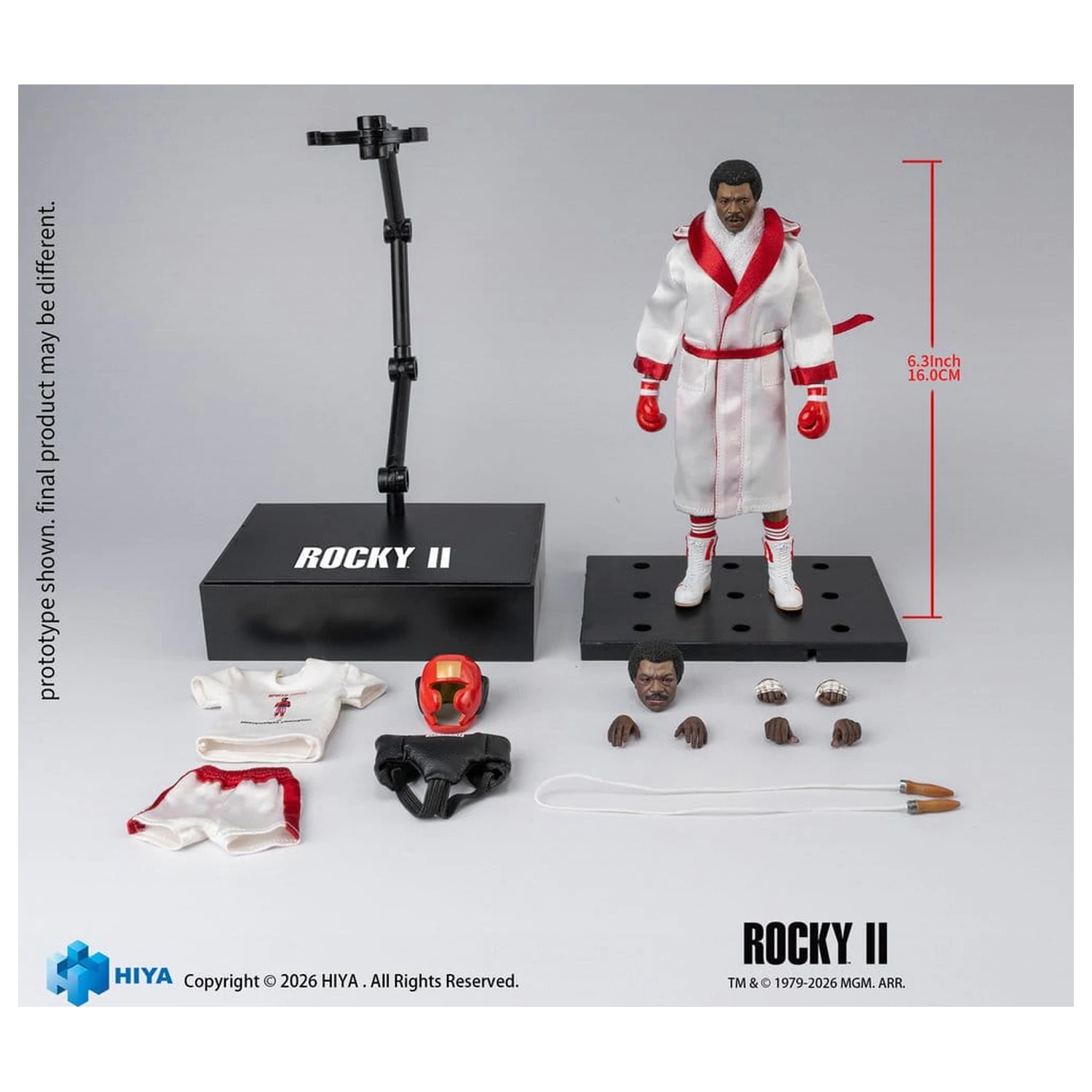 Rocky II Izvrstna super akcijska figura 1/12 Apollo 16 cm fotografija izdelka