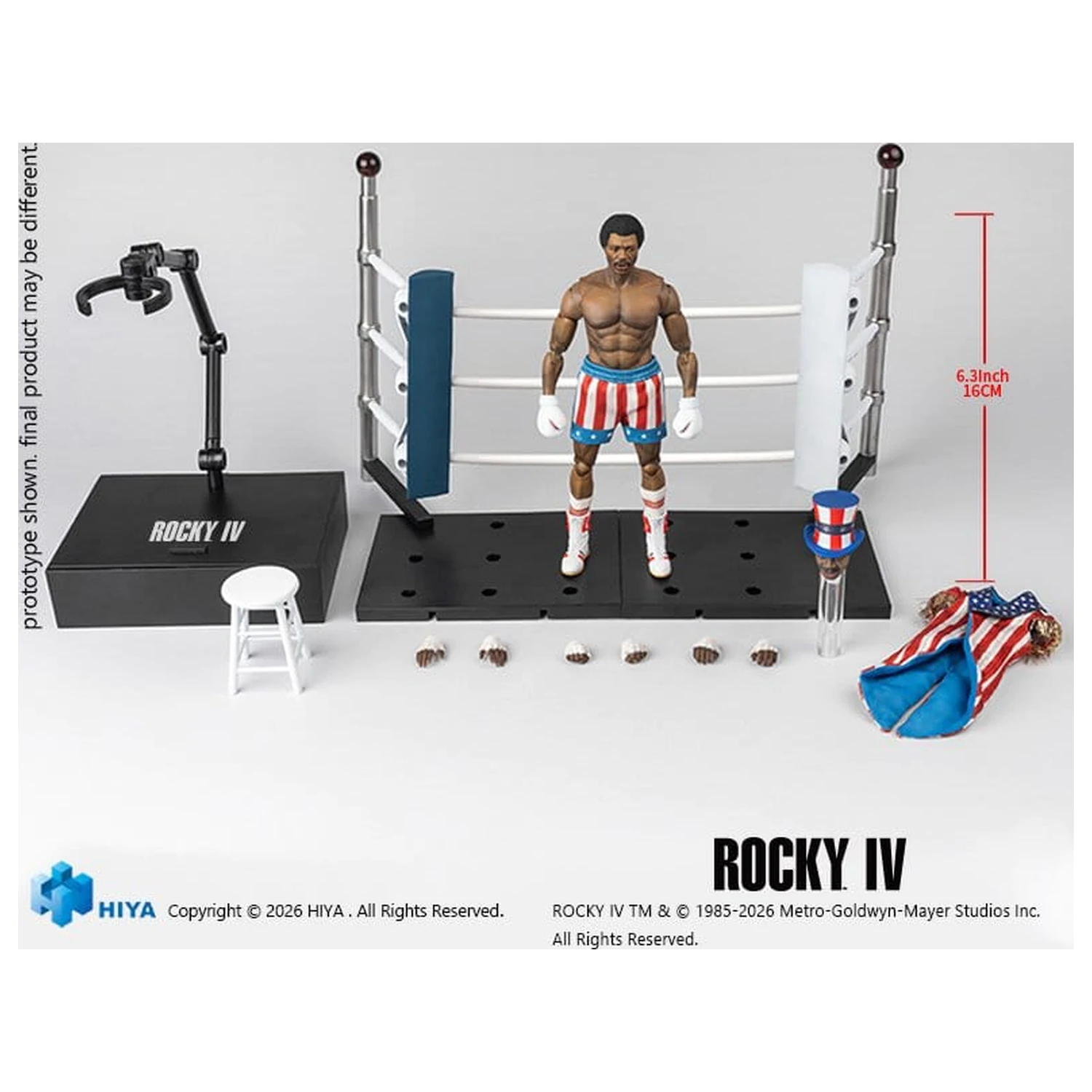 Rocky IV Exquisite Super Series akcijska figura 1/12 Apollo 16 cm fotografija izdelka