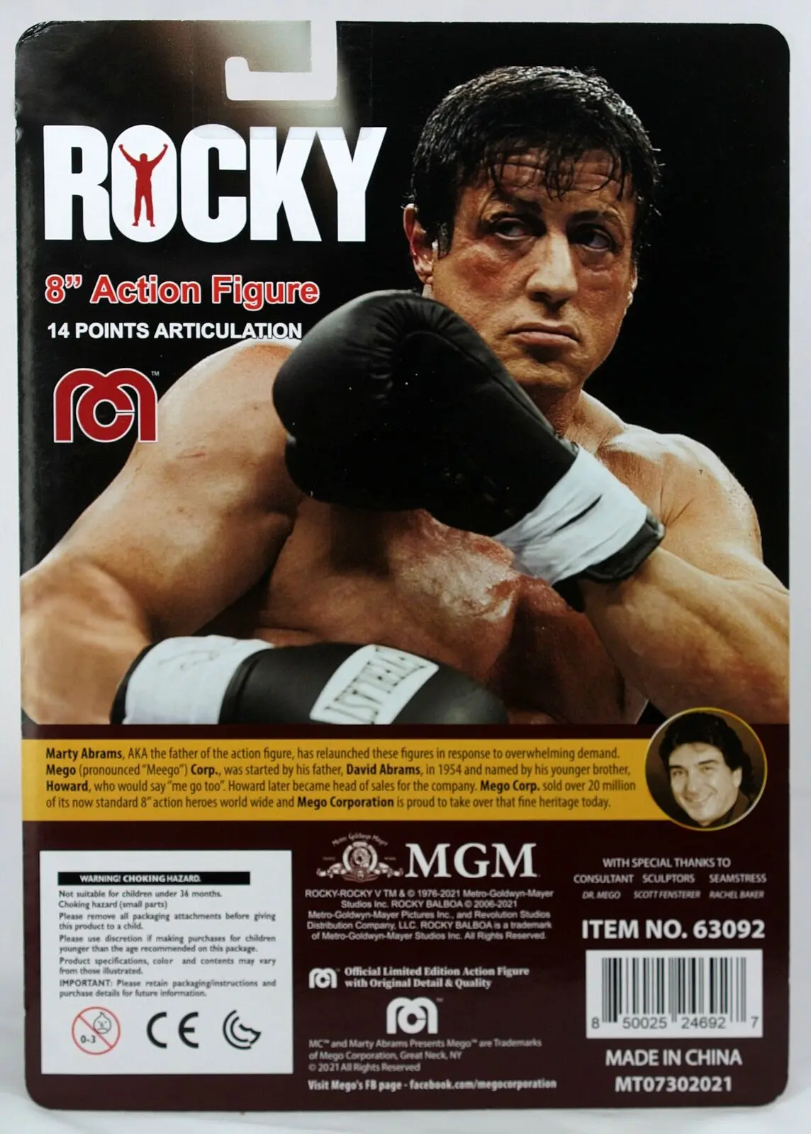 Akcijska figura Rocky New Rocky Balboa in Sweatsuit 20 cm fotografija izdelka