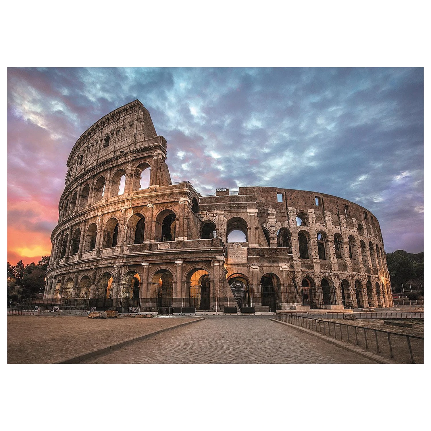 Rome Colosseum Sunrise uganka s 3000 kosi fotografija izdelka