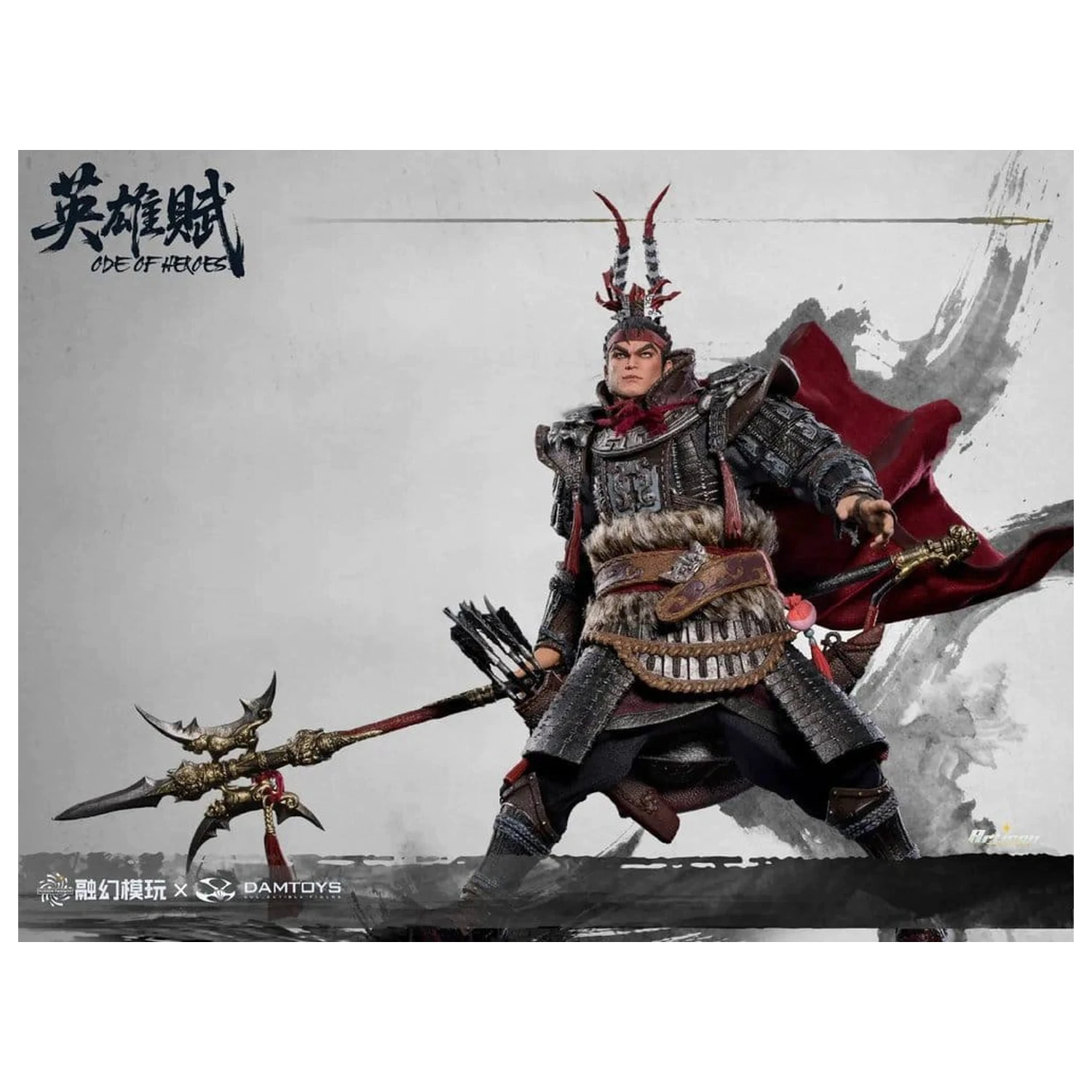 Romance of the Three Kingdoms akcijska figura 1/12 Ode of Heroes: Lu Bu (Deluxe) 17 cm fotografija izdelka
