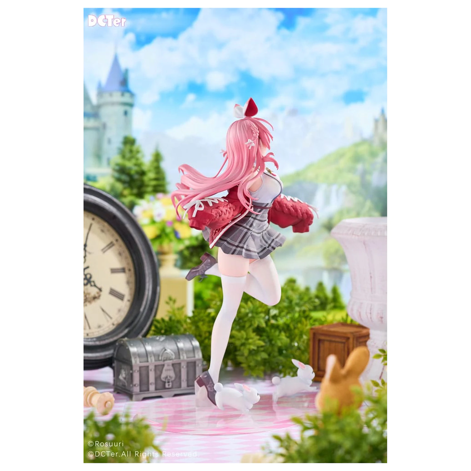 Rosuuri Original Character PVC kip 1/7 White Rabbit Rosu Casual Clothes Ver. 25 cm fotografija izdelka