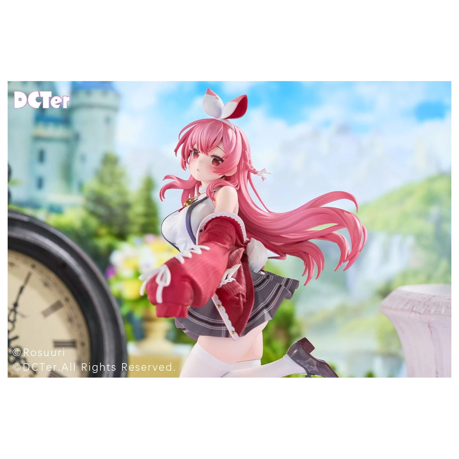 Rosuuri Original Character PVC kip 1/7 White Rabbit Rosu Casual Clothes Ver. 25 cm fotografija izdelka