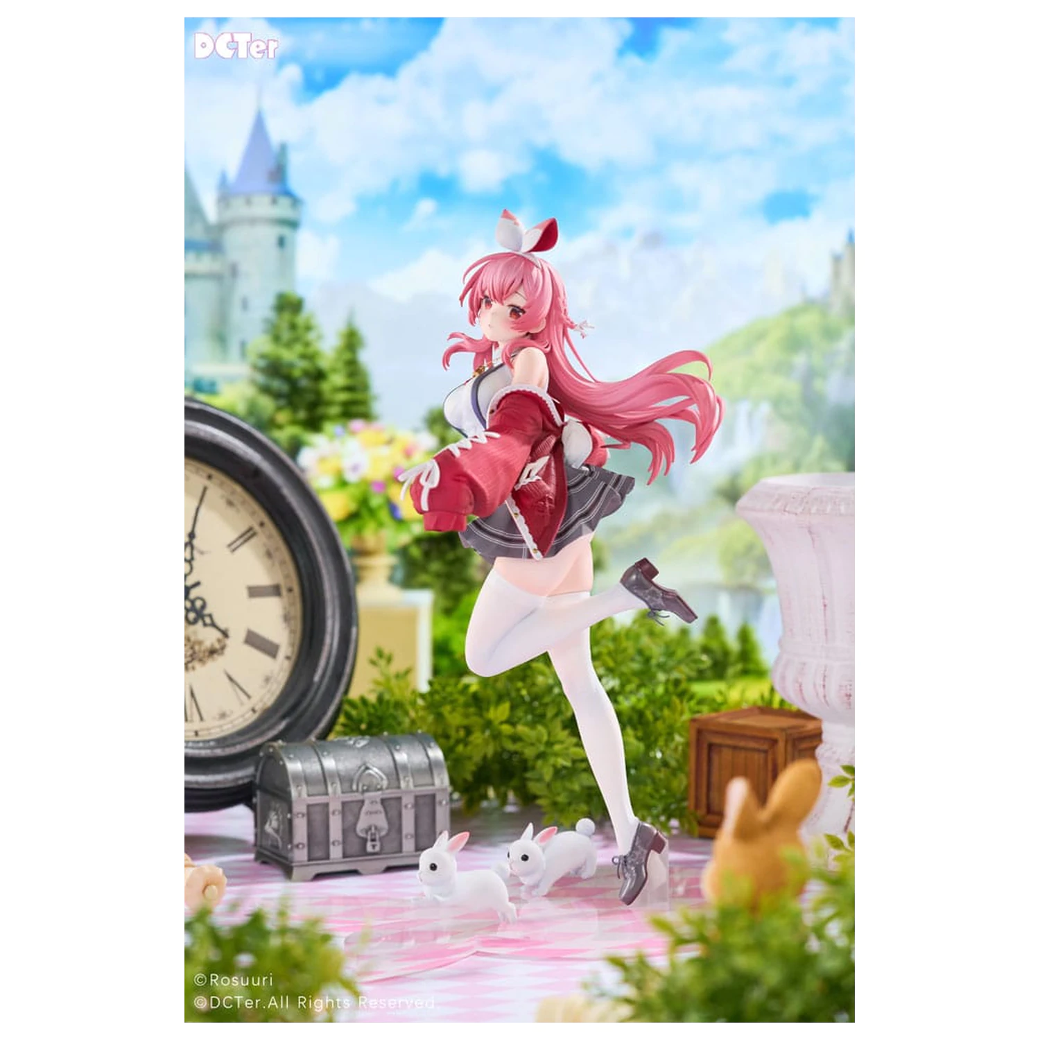 Rosuuri Original Character PVC kip 1/7 White Rabbit Rosu Casual Clothes Ver. 25 cm fotografija izdelka