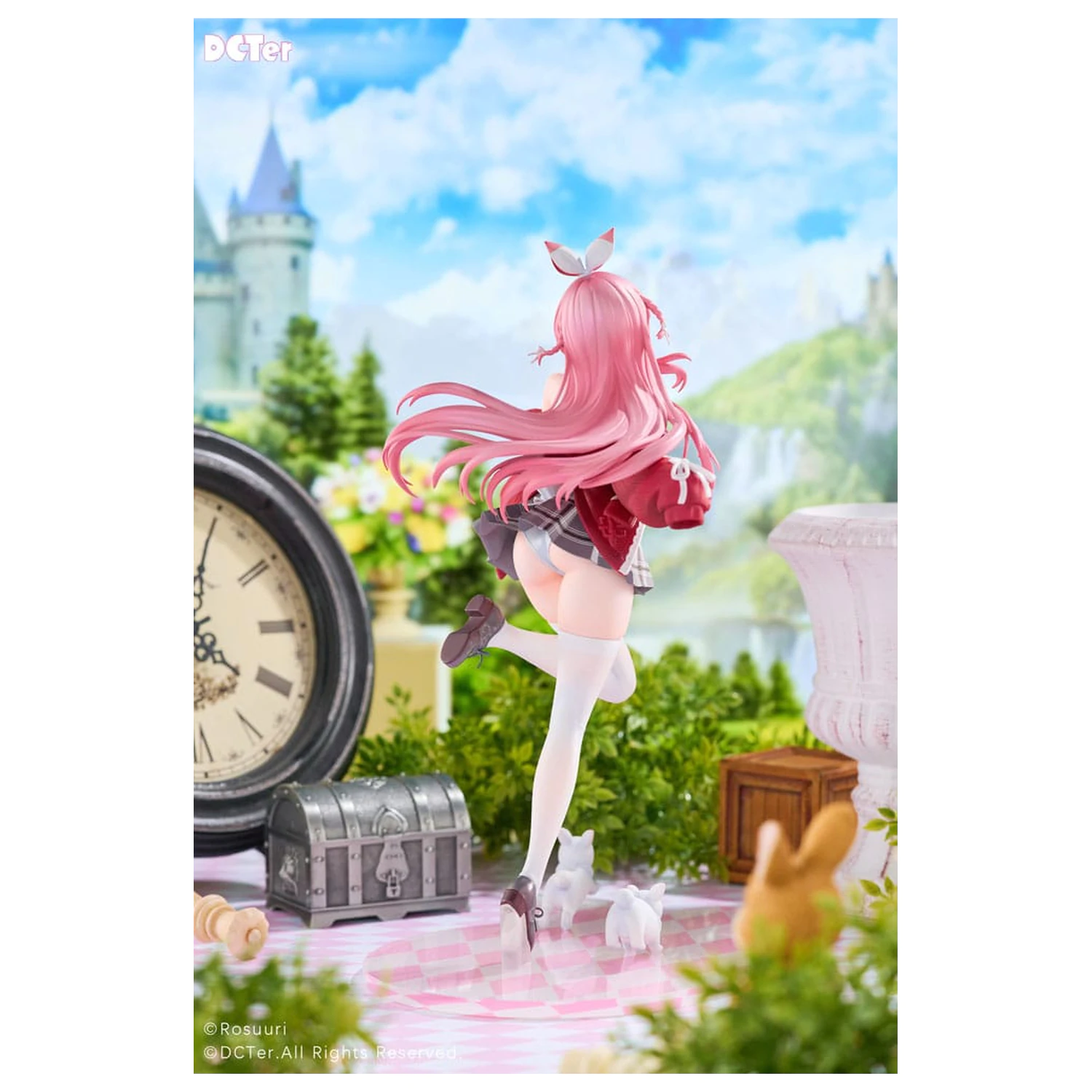 Rosuuri Original Character PVC kip 1/7 White Rabbit Rosu Casual Clothes Ver. 25 cm fotografija izdelka