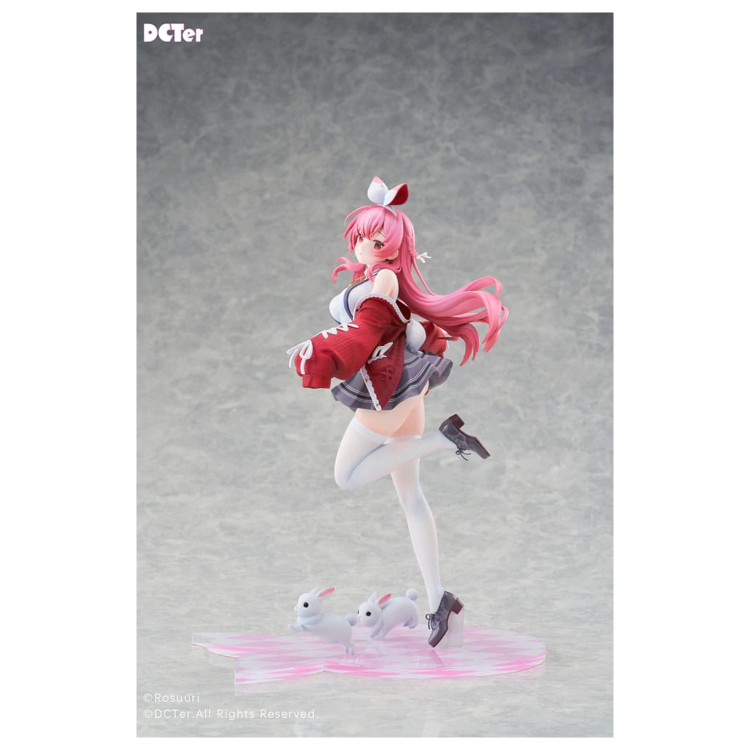 Rosuuri Original Character PVC kip 1/7 White Rabbit Rosu Casual Clothes Ver. 25 cm fotografija izdelka
