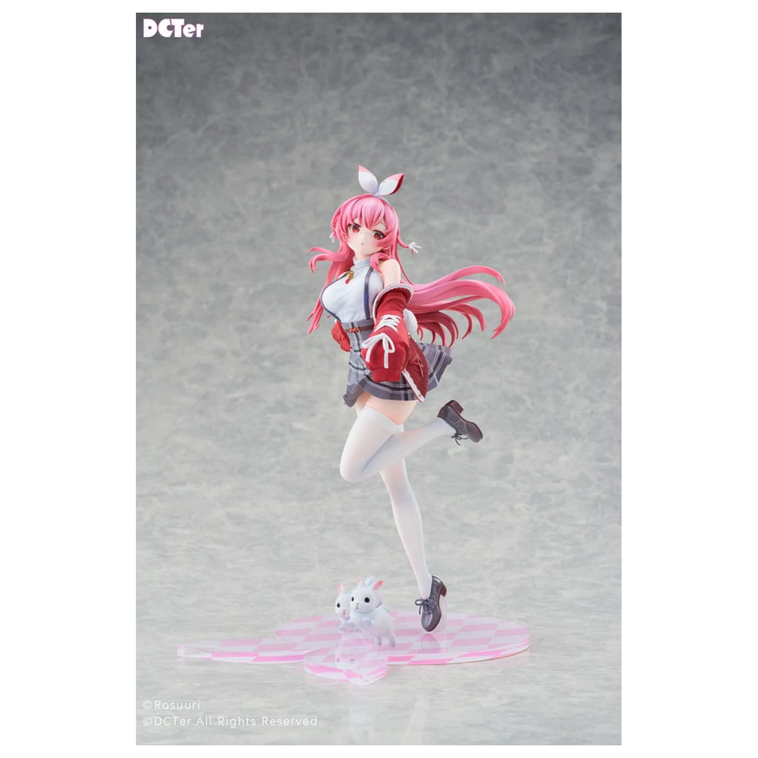 Rosuuri Original Character PVC kip 1/7 White Rabbit Rosu Casual Clothes Ver. 25 cm fotografija izdelka