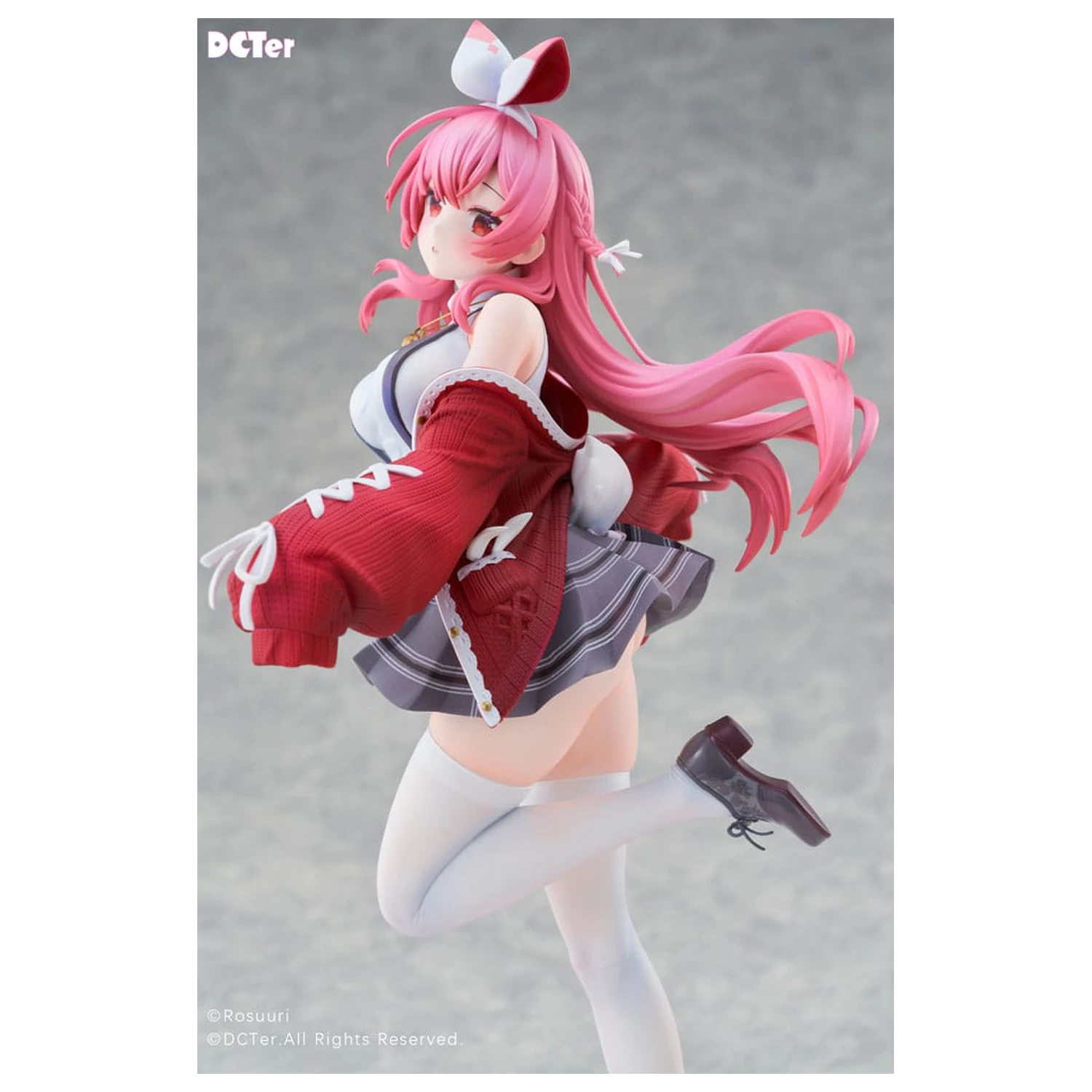Rosuuri Original Character PVC kip 1/7 White Rabbit Rosu Casual Clothes Ver. 25 cm fotografija izdelka