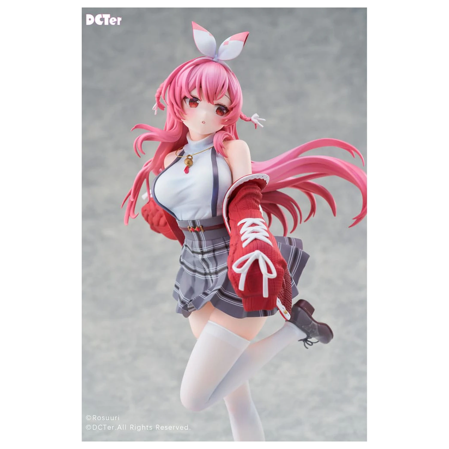 Rosuuri Original Character PVC kip 1/7 White Rabbit Rosu Casual Clothes Ver. 25 cm fotografija izdelka